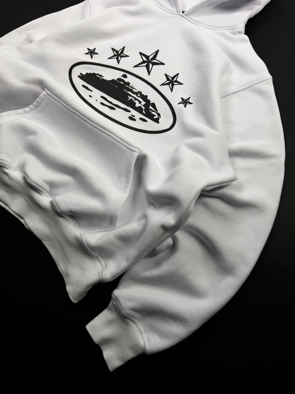 Corteiz Corteiz Alcatraz Big Logo White Heavy Cotton Hoodie STREETW Size US M / EU 48-50 / 2 - 7 Thumbnail