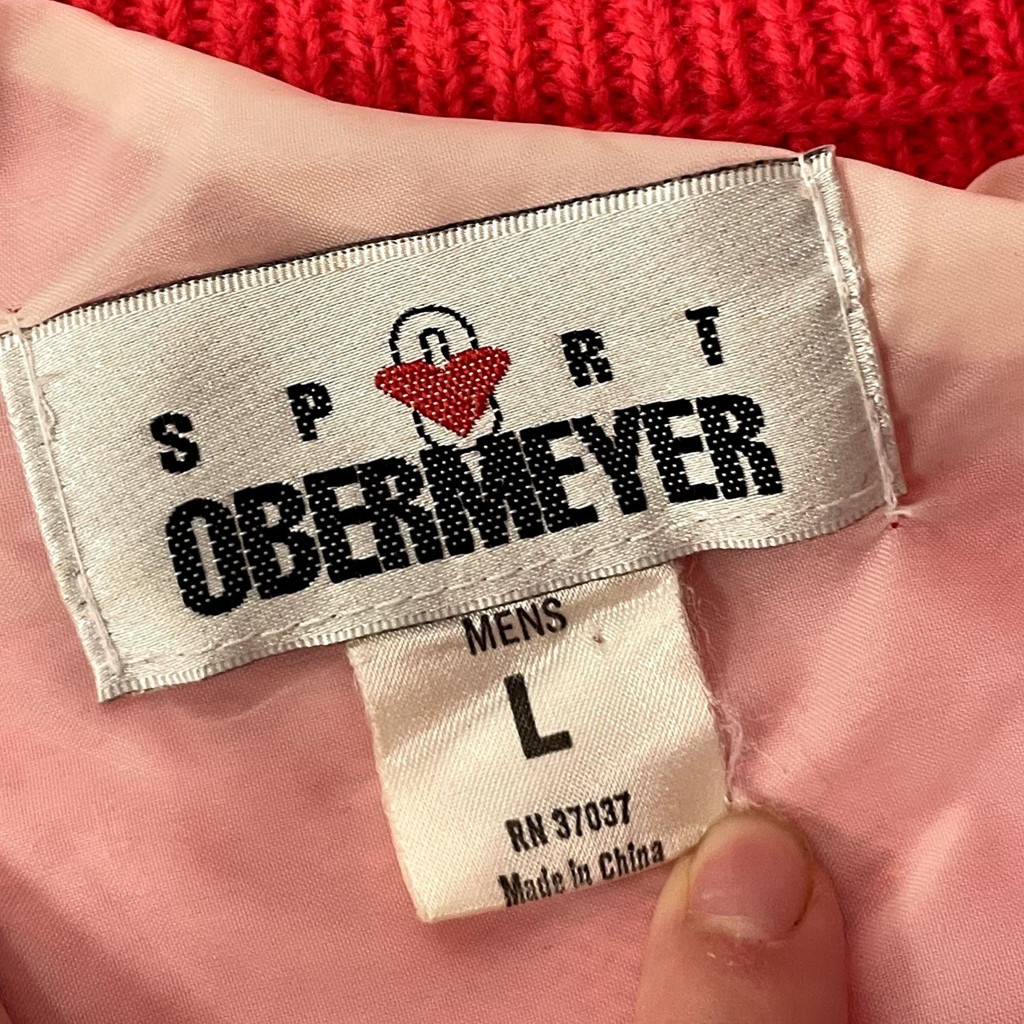 Obermeyer Vtg Obermeyer Sport Pullover SKYING NEON pink orange Sweater Size US L / EU 52-54 / 3 - 6 Thumbnail
