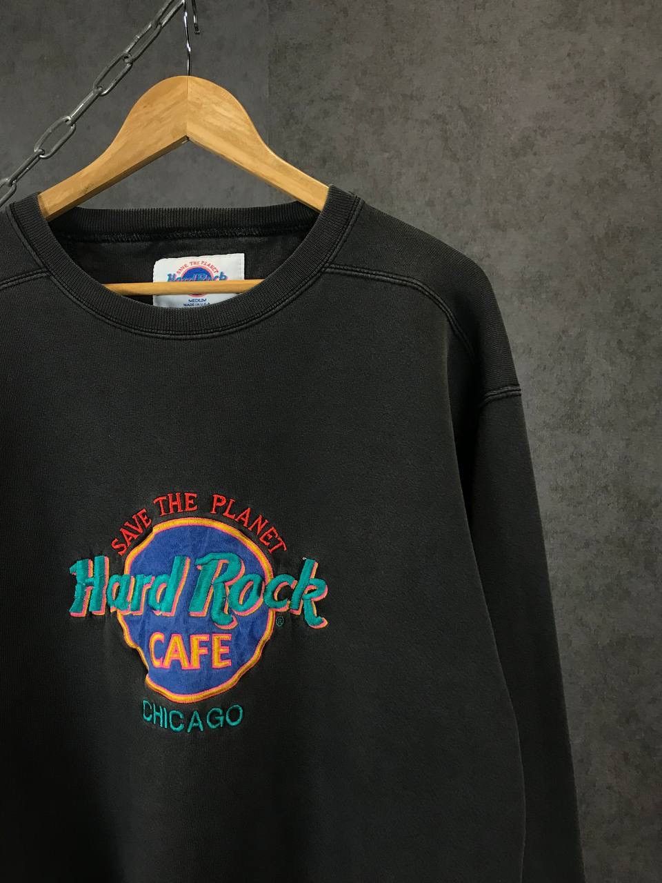 Hard Rock Cafe × Vintage Hard Rock Cafe Chicago made in USA vintage sweatshirt Size US M / EU 48-50 / 2 - 2 Thumbnail