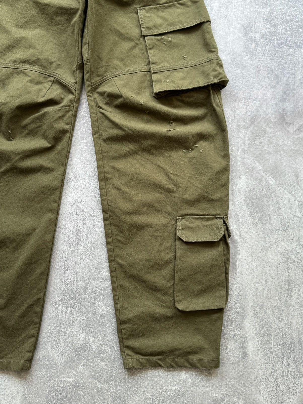 Designer DARKPARK Rosalind Military Green Cargo Pants Size 26" / US 2 / IT 38 - 3 Thumbnail