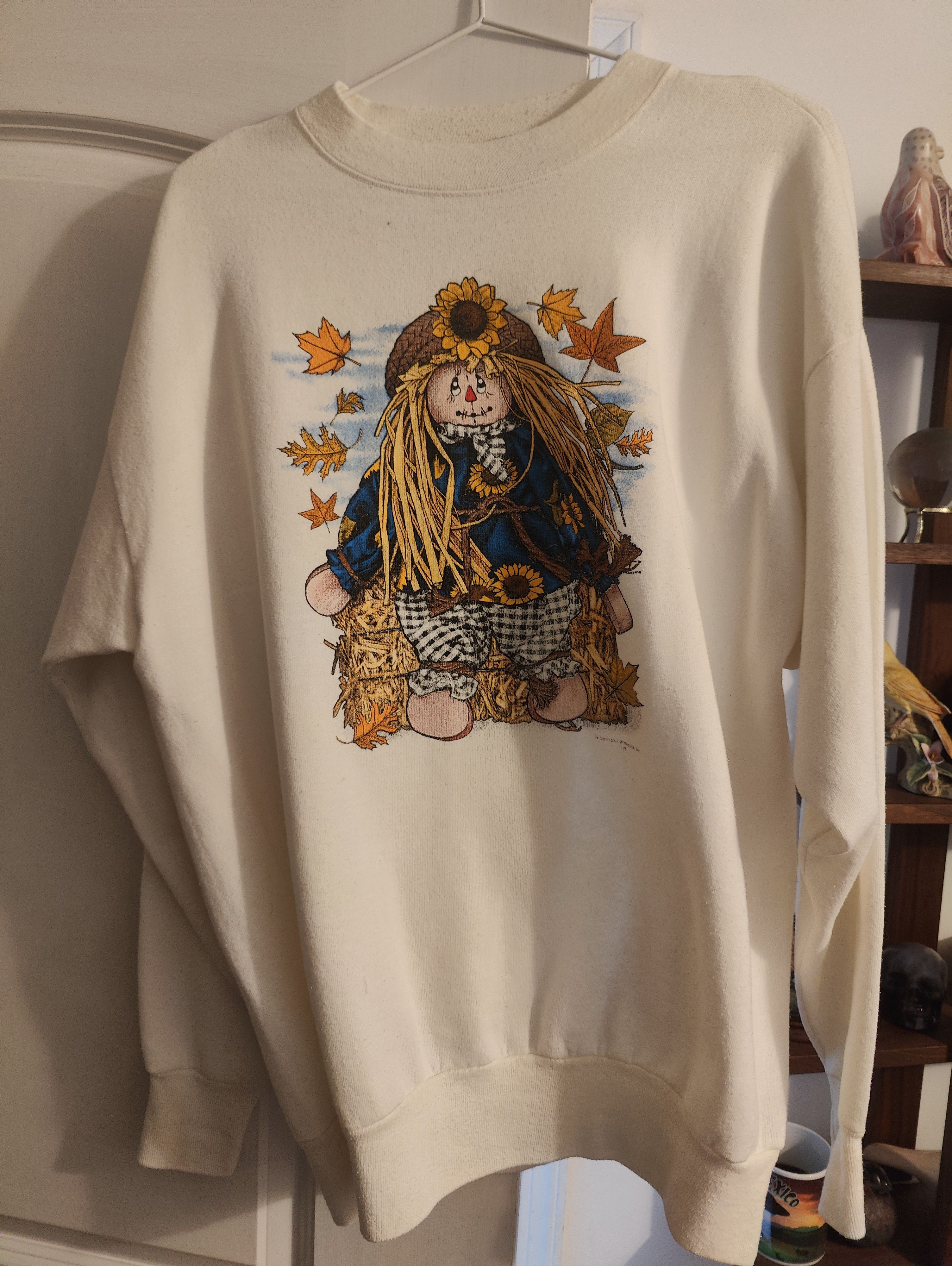 Other Cute Vintage Autumn / Fall Scarecrow Crewneck Size US XL / EU 56 / 4 - 1 Thumbnail