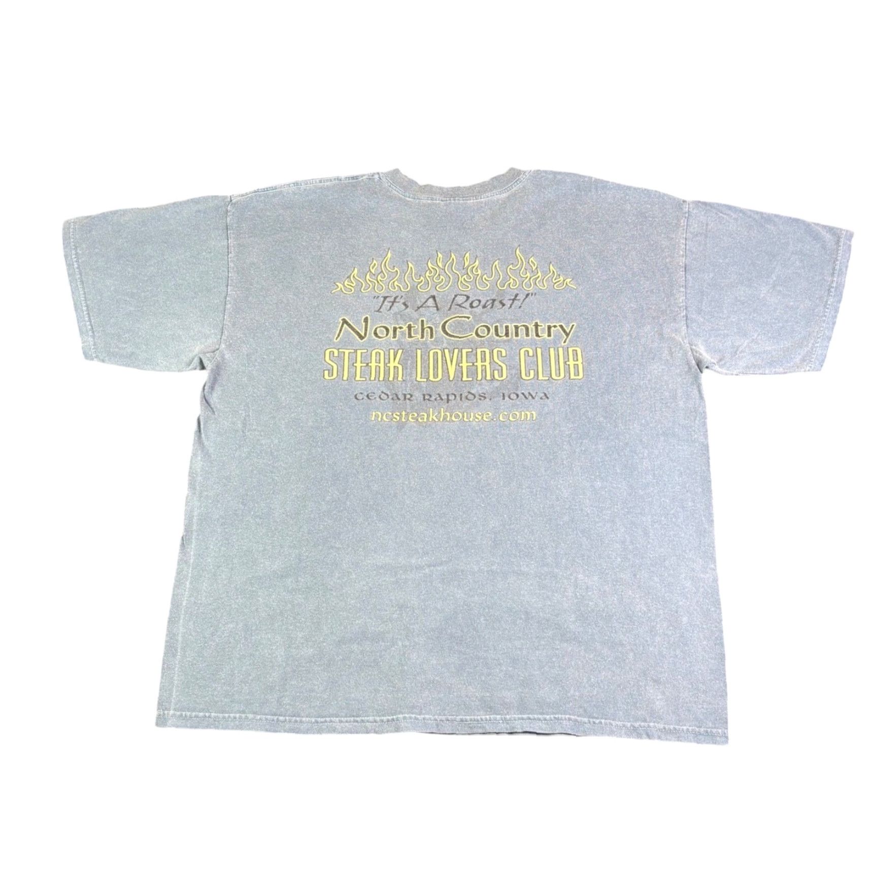 Gildan Gildan T-Shirt XL Blue Graphic Print Mens Crew Neck Heavyweight Preshrunk 90s Fire Outdoor Iowa Graphic Shirt Size US XL / EU 56 / 4 - 3 Thumbnail