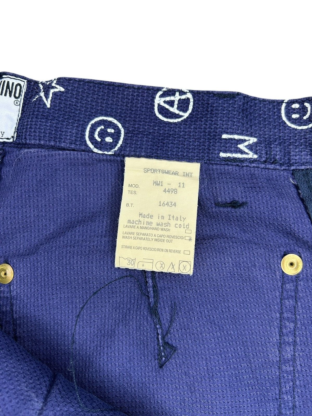 Moschino 90s Monogram Trousers Size 27" / US 4 / IT 40 - 5 Thumbnail
