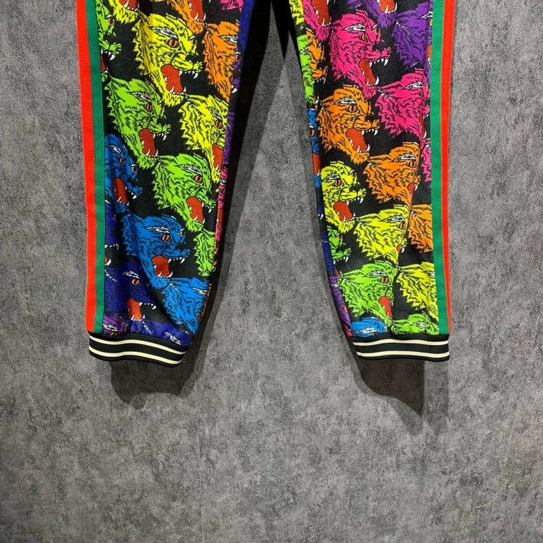Gucci Gucci Size S Rainbow wolf-headed sweatpants 2501-Nextarrow Size US 30 / EU 46 - 6 Thumbnail