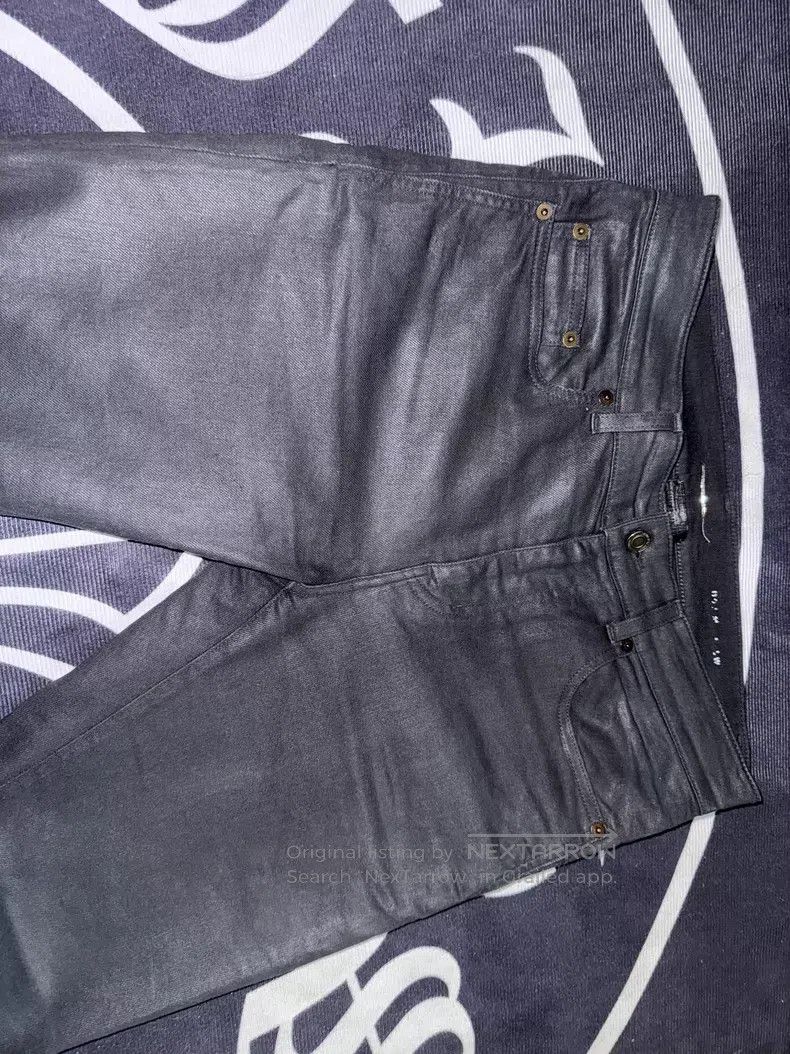 Saint Laurent Paris Saint Laurent Paris Heavy Coated Wax-Dyed Basic Denim Jean Size US 31 - 2 Thumbnail