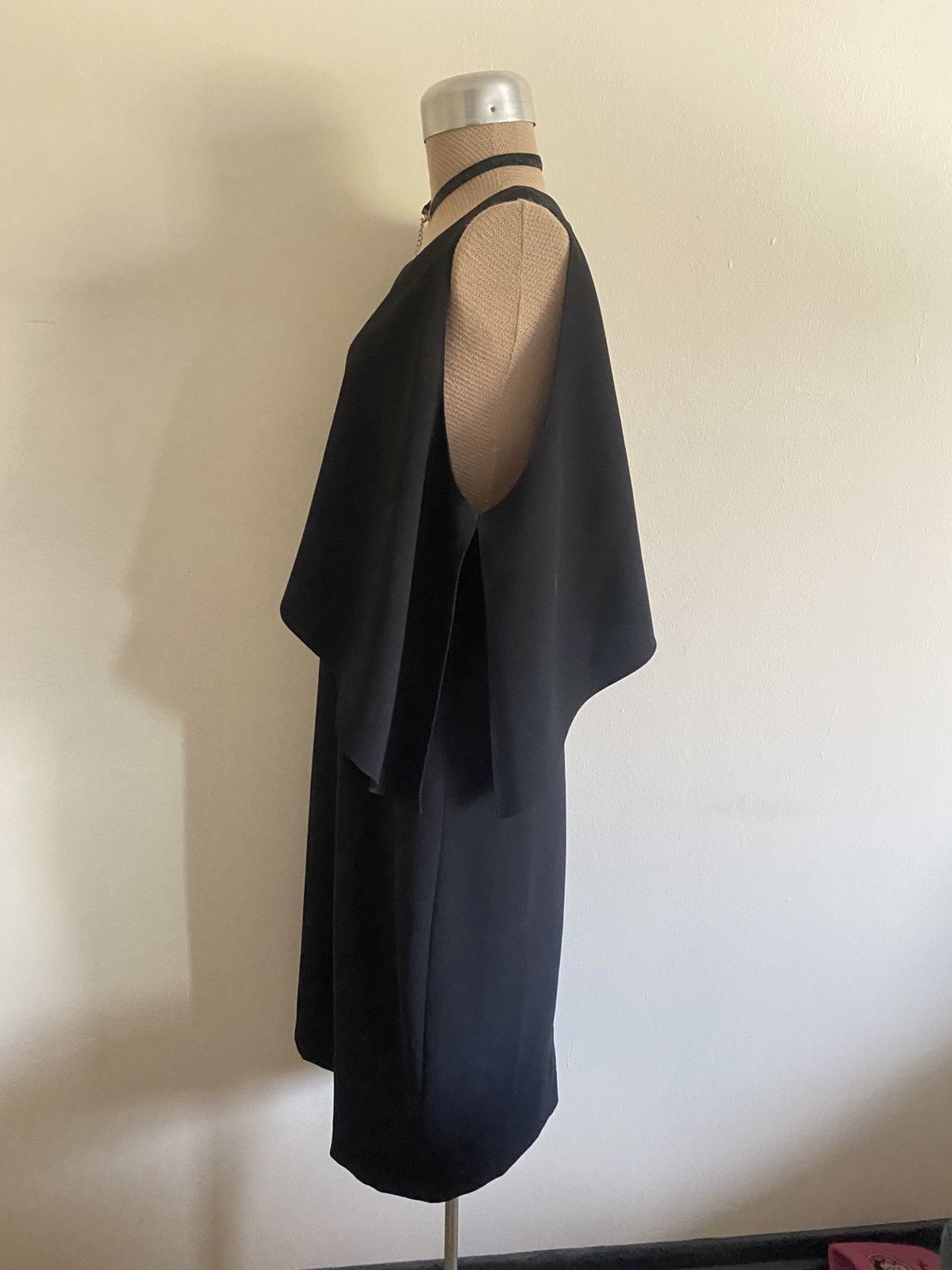 Ralph Lauren Purple Label Purple Label Ralph Lauren Sheath Cape Dress Black Black Size XL / US 12-14 / IT 48-50 - 5 Thumbnail