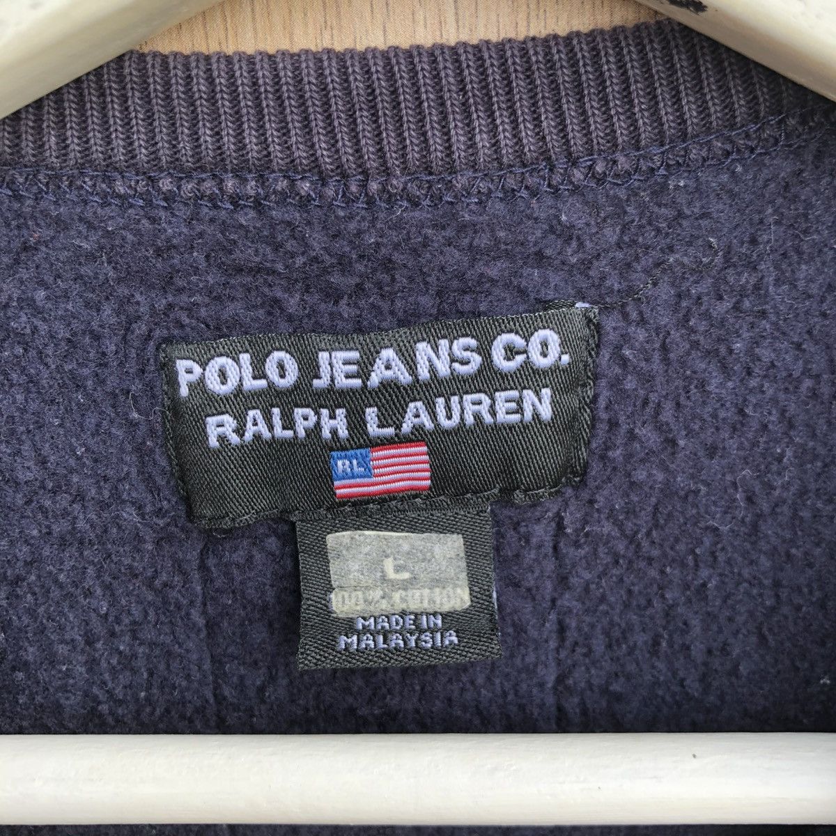 Polo Ralph Lauren × Ralph Lauren Vintage Polo Jeans by Polo Ralph Lauren Pullover Sweatshirt Size US L / EU 52-54 / 3 - 5 Thumbnail