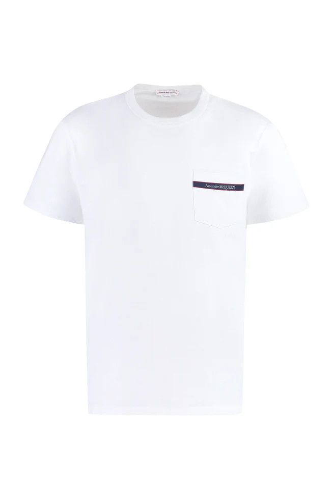 Alexander McQueen o1y1024 T-Shirt In White Size US M / EU 48-50 / 2 - 1 Thumbnail