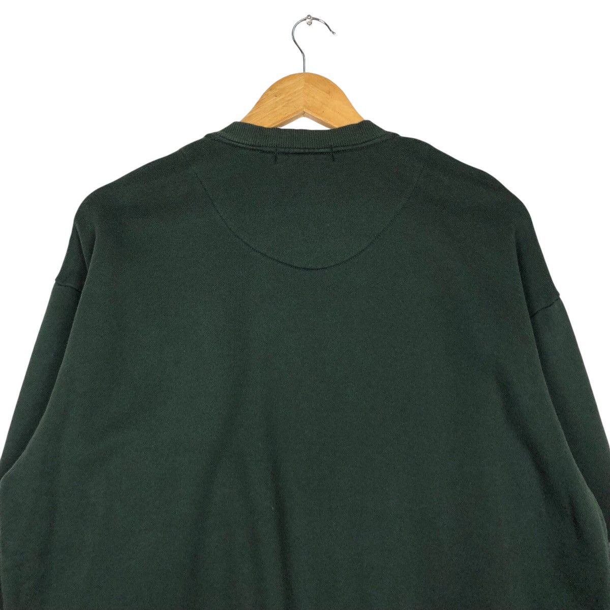 Lyle & Scott × Vintage Vintage Lyle & Scott Sweatshirt Jumper Button Up Green M Size US M / EU 48-50 / 2 - 8 Thumbnail