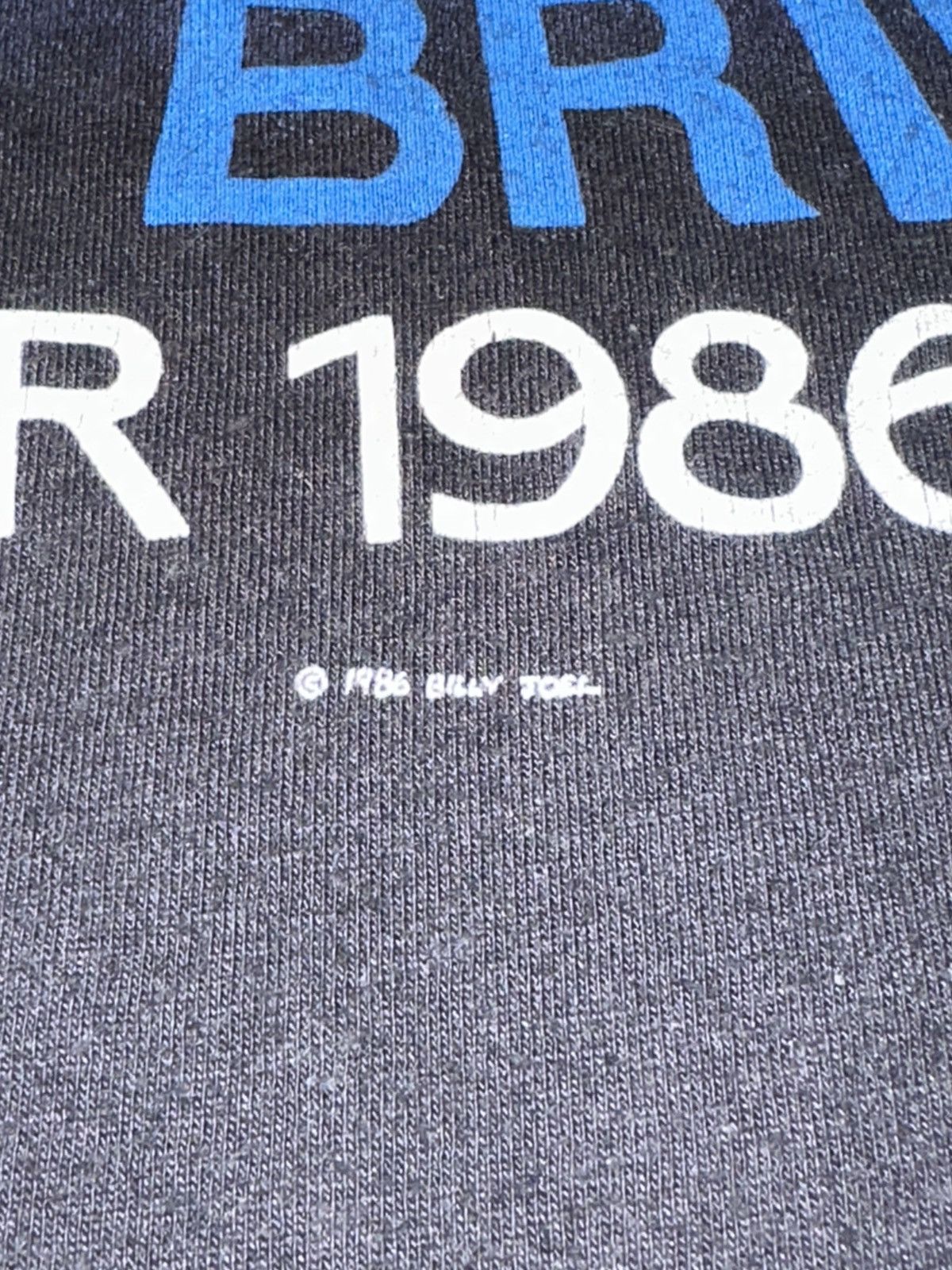 Band Tees Vintage Billy Joel Tee XL The Bridge Tour 1986 Concert Tee Size US L / EU 52-54 / 3 - 6 Thumbnail