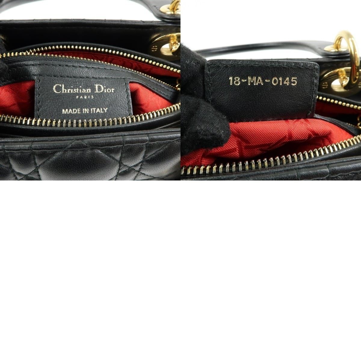 Christian Dior Monsieur Christian Dior Lady Dior Cannage Top Handle Bag Size ONE SIZE - 8 Thumbnail