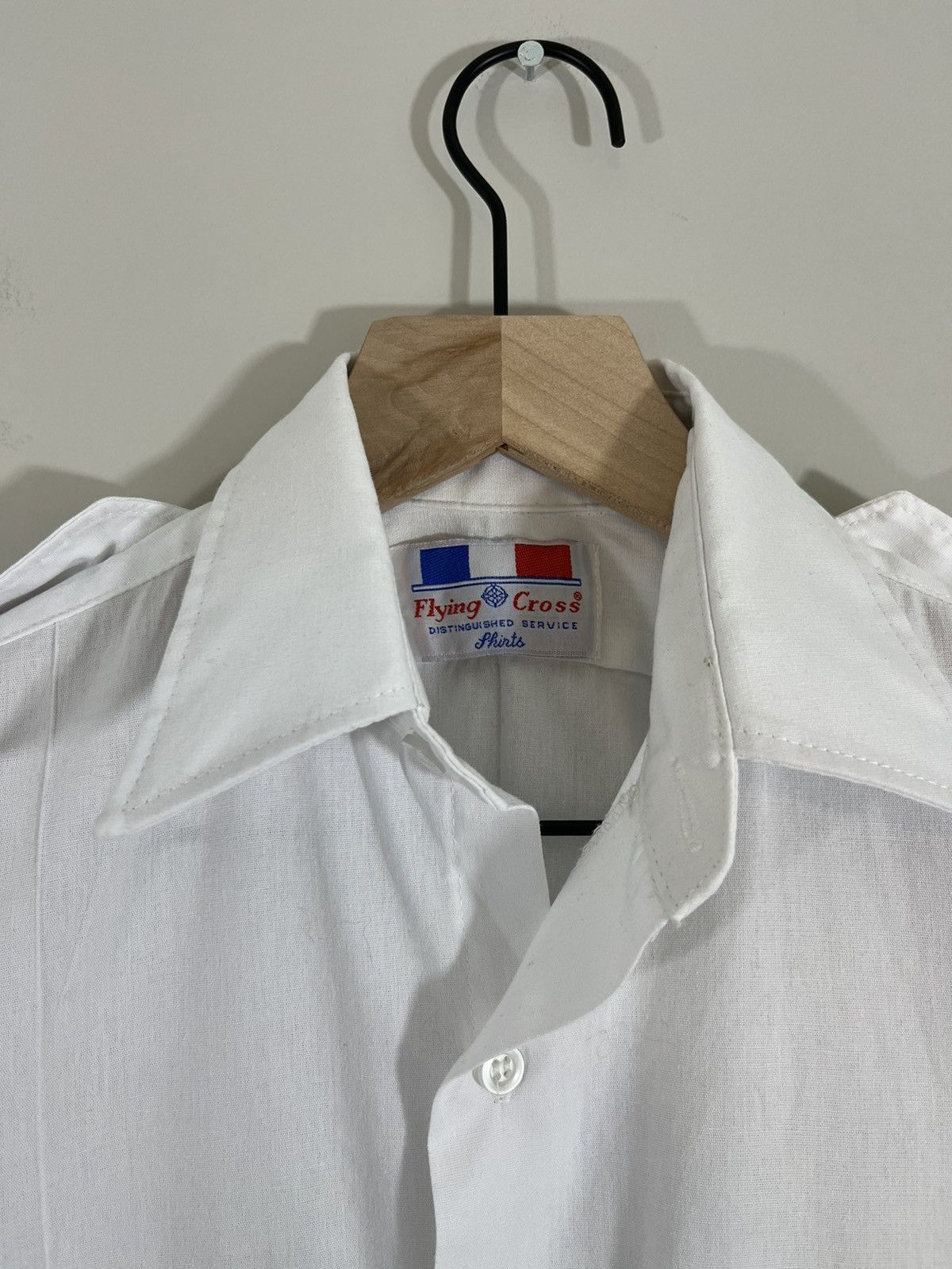 Vintage French Pilot Epaulette Military Pleated Shirt Size US M / EU 48-50 / 2 - 4 Thumbnail