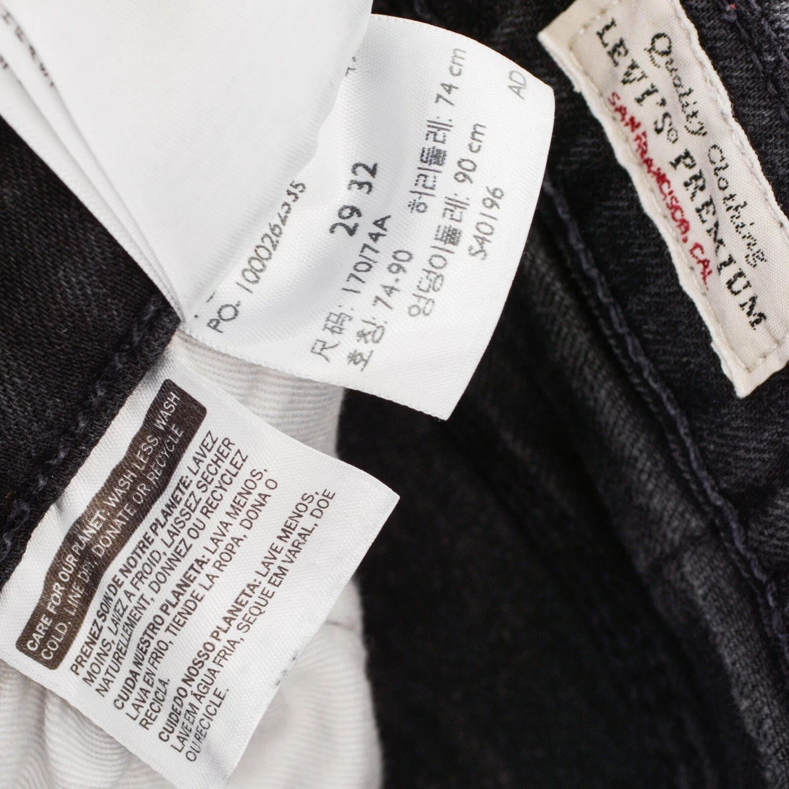 Levi's Big E Premium Skinny Women's W29 L32 Jeans Trousers Mid Rise Size 29" - 5 Thumbnail