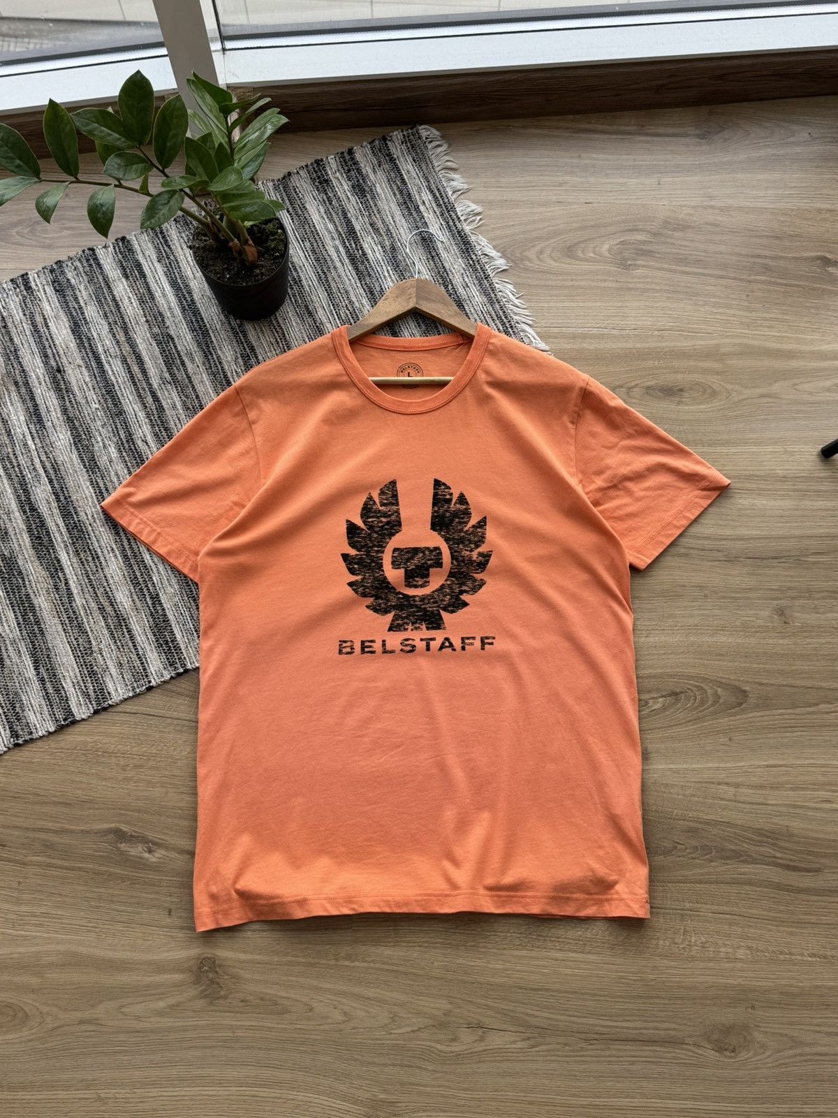 Belstaff BELSTAFF HEX PHOENIX COTTON T-SHIRT SIZE L MEN ORANGE Size US L / EU 52-54 / 3 - 2 Thumbnail