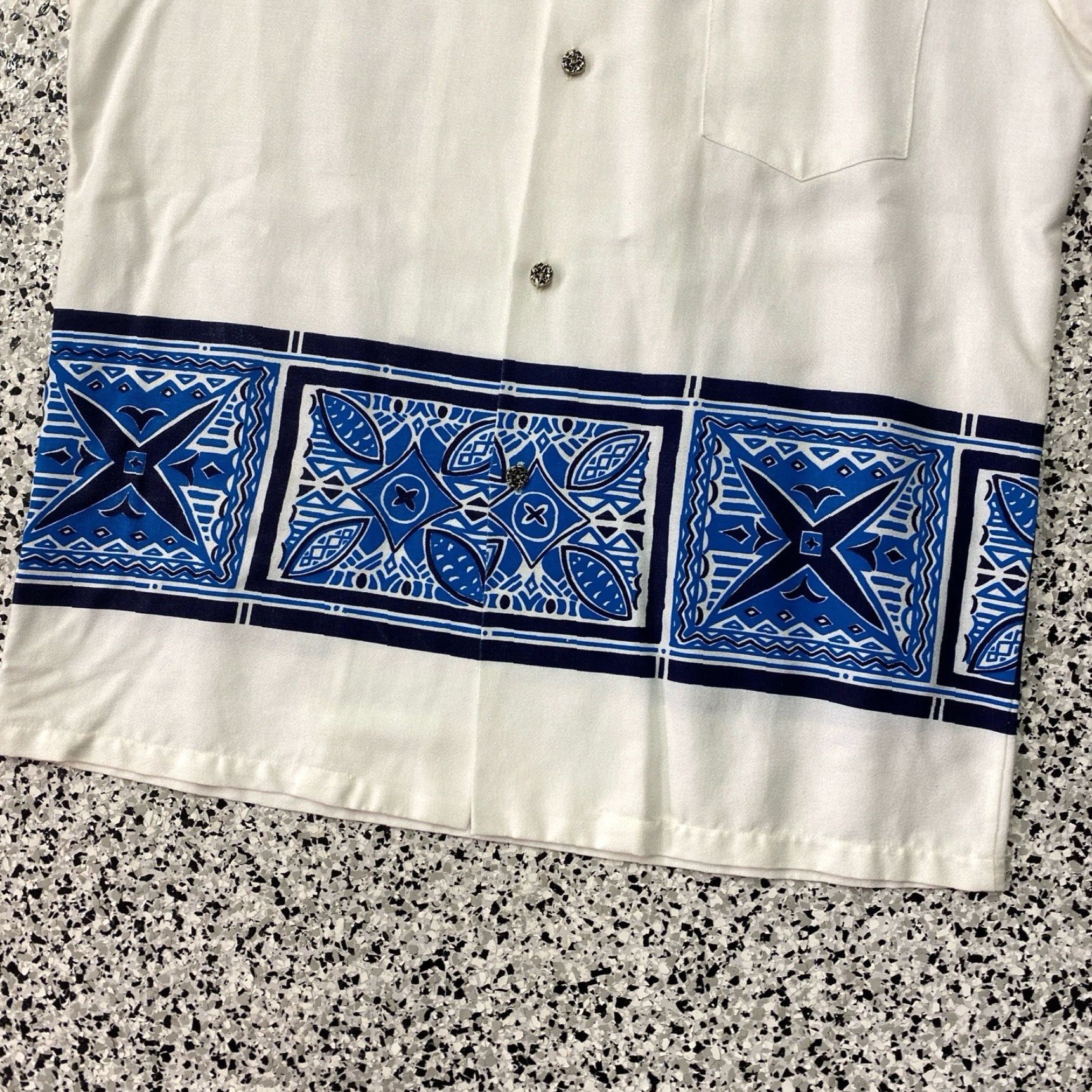 REEF VINTAGE Reef Hawaiian Shirt Men’s M-L White Short Sleeve Aloha 1960s Size US M / EU 48-50 / 2 - 4 Thumbnail