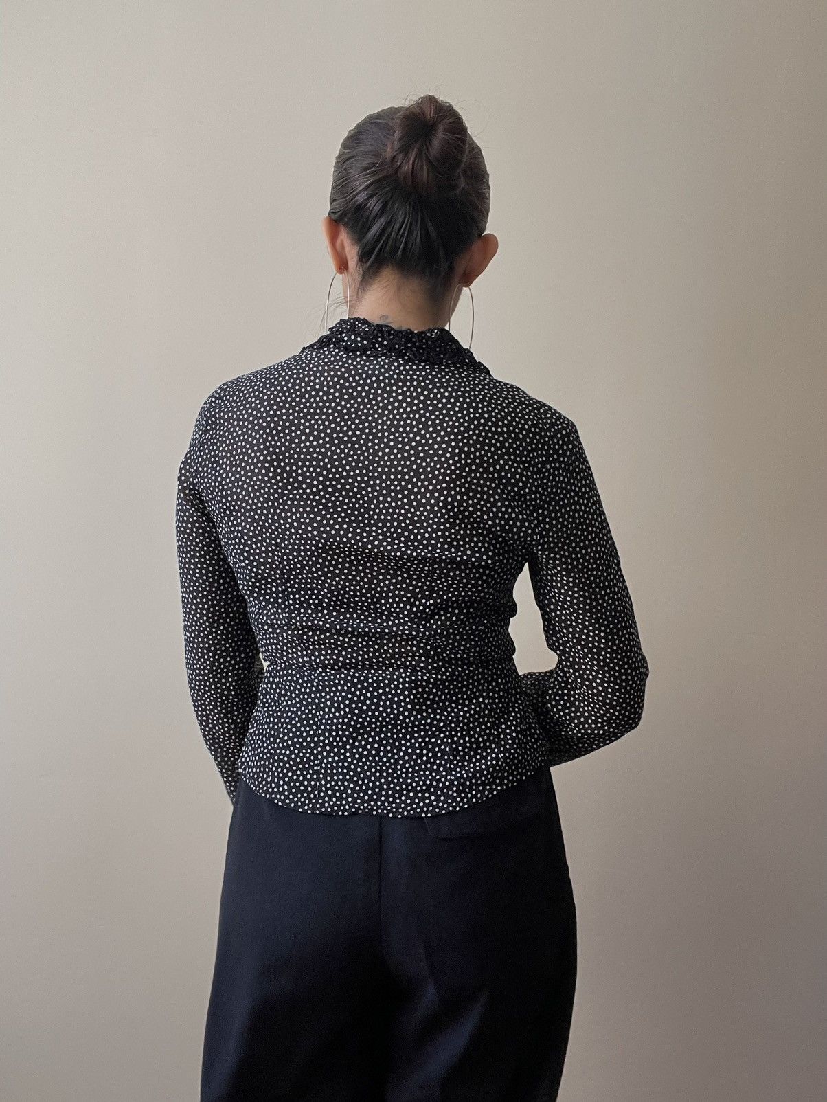 Vintage Vintage Stefanel Dot Print Top Size XS / US 0-2 / IT 36-38 - 8 Thumbnail