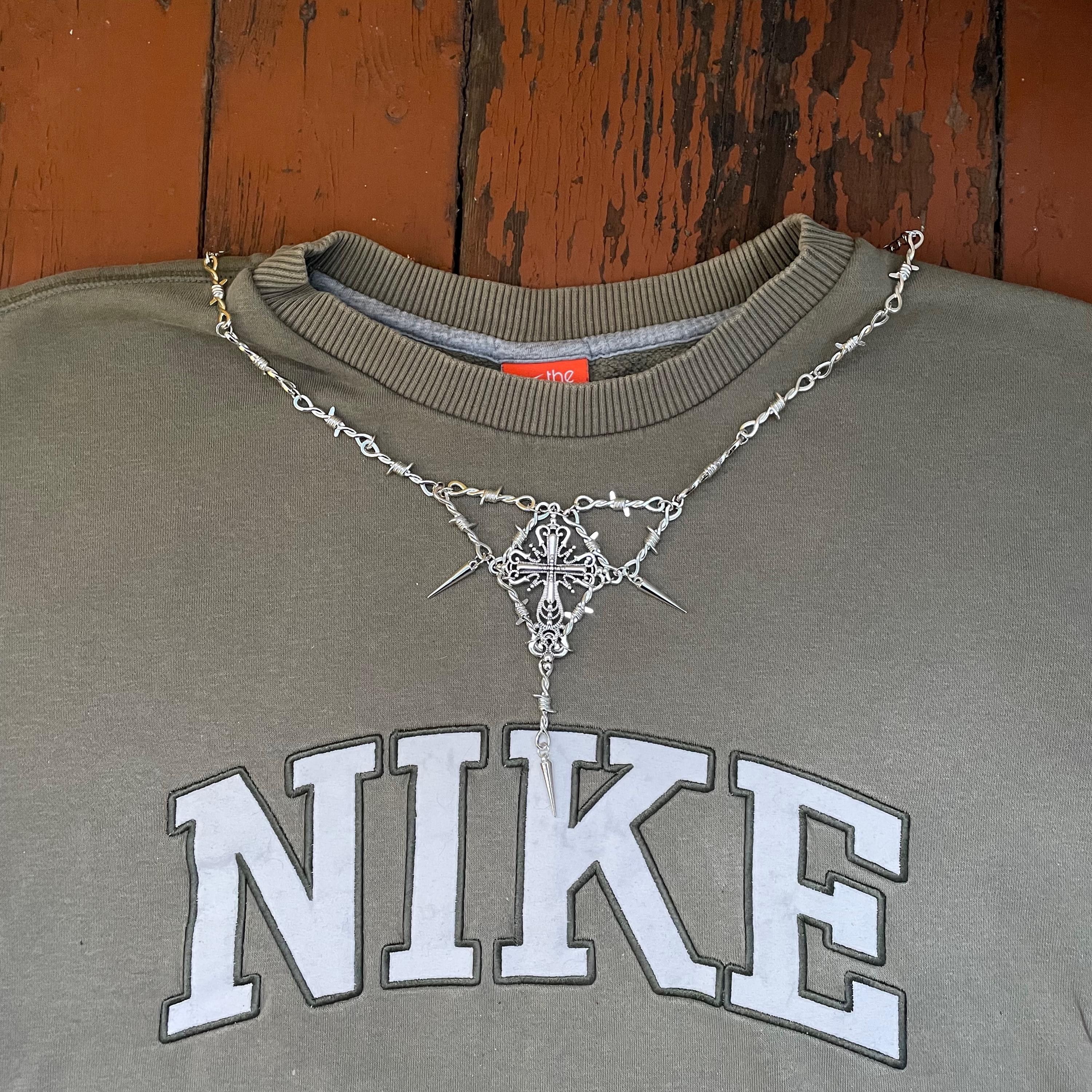 Other Goth Cross Necklace y2k drunge alt opium Rare gift Size ONE SIZE - 3 Thumbnail