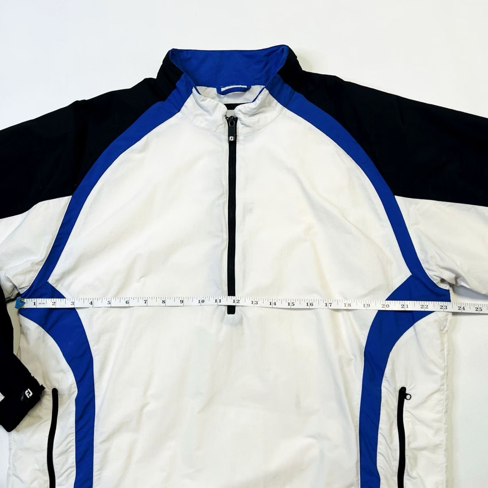 Footjoy FootJoy Windbreaker Jacket Men L Blue White 1/4 Zip Pullover Lightweight Polo Shirt Style Outdoor Golf Size US L / EU 52-54 / 3 - 5 Thumbnail