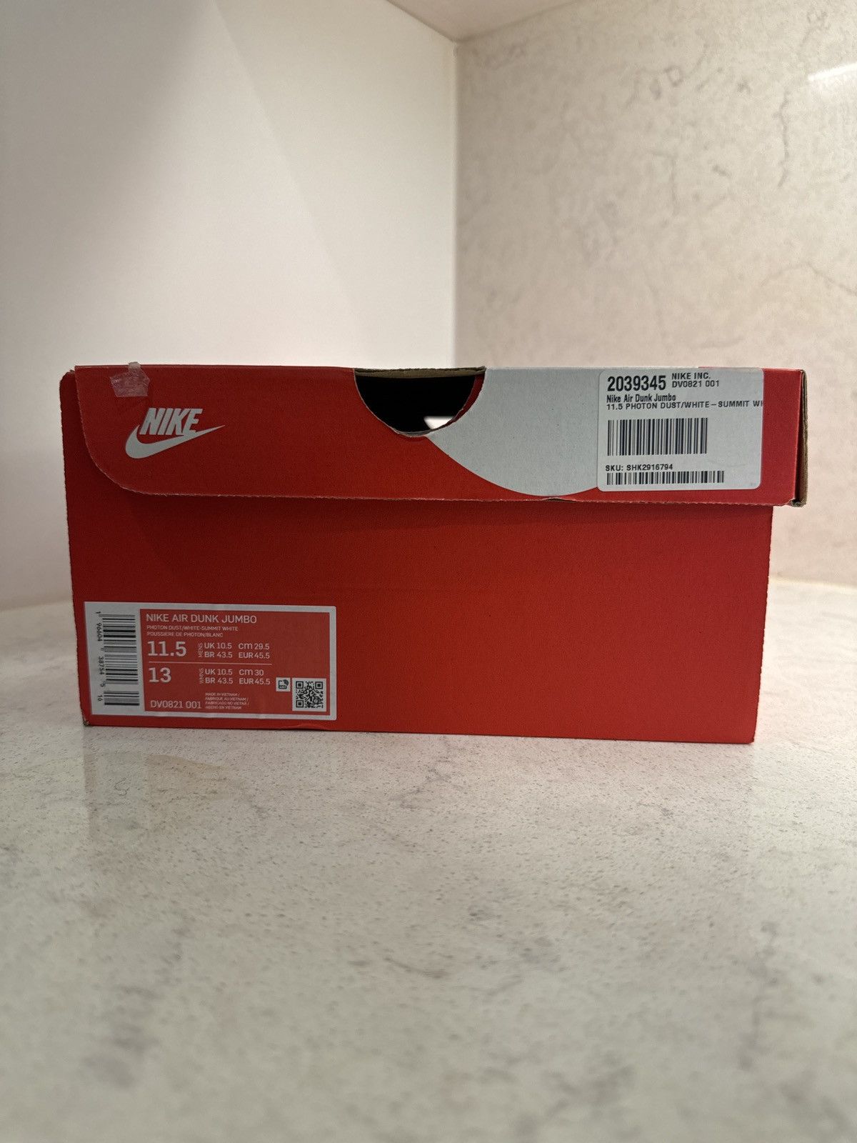 Nike Nike Air Dunk Jumbo Photon Dust Gum Light Brown Size US 11.5 / EU 44-45 - 2 Thumbnail