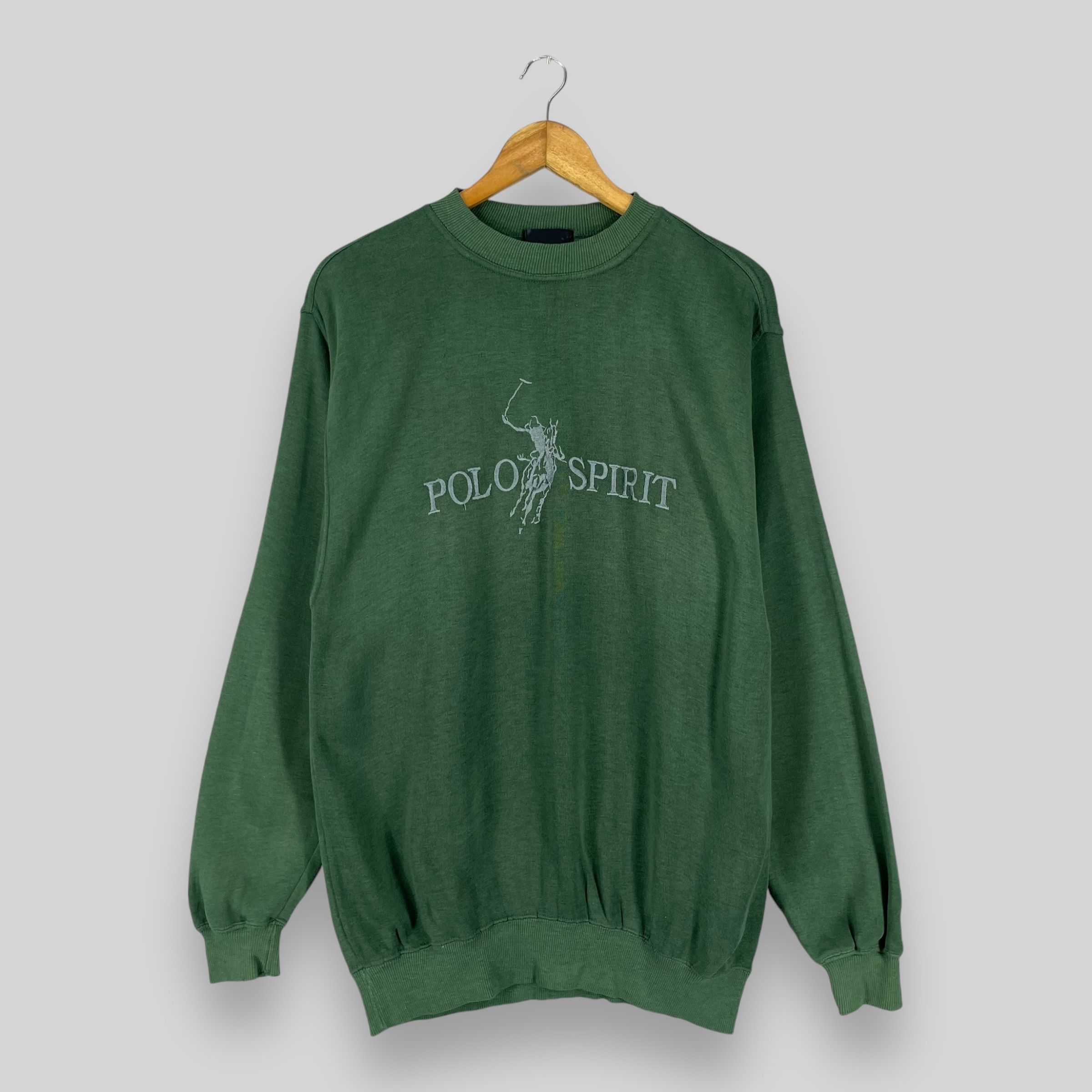 Japanese Brand Vintage POLO SPIRIT Spellout Big Logo Embroidery Sweatshirt Size US M / EU 48-50 / 2 - 1 Thumbnail