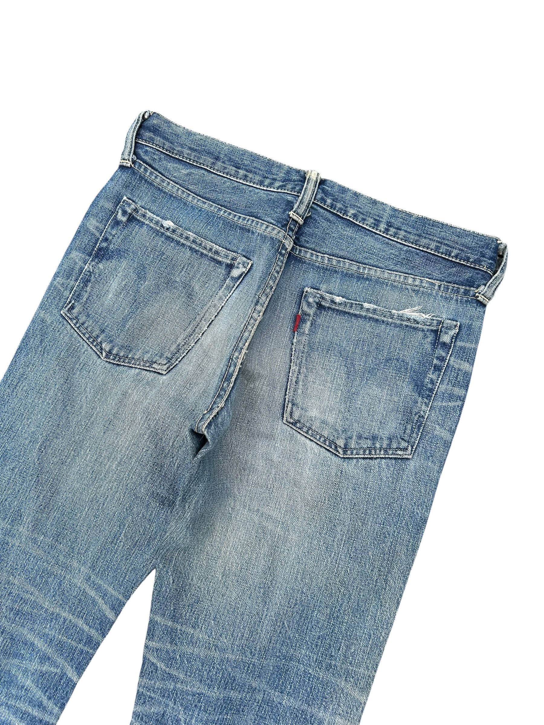 Kapital Flare Sugar Cane Vintage Distressed Denim Jeans Size US 31 - 9 Thumbnail