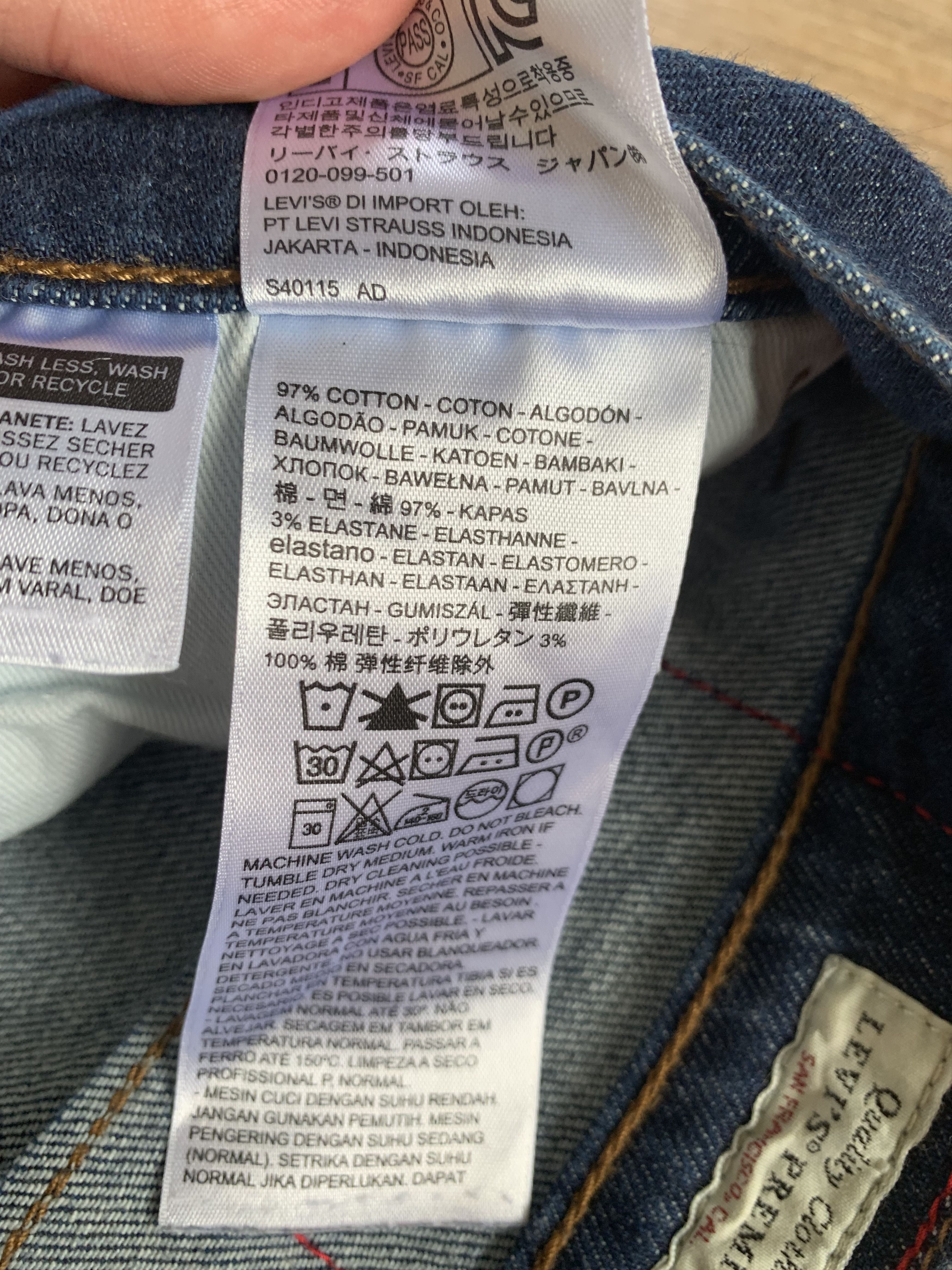 Levi's × Levi's Vintage Clothing Levi's Premium LEJ 502 Dark Wash Button Fly Jeans Size US 29 - 11 Thumbnail