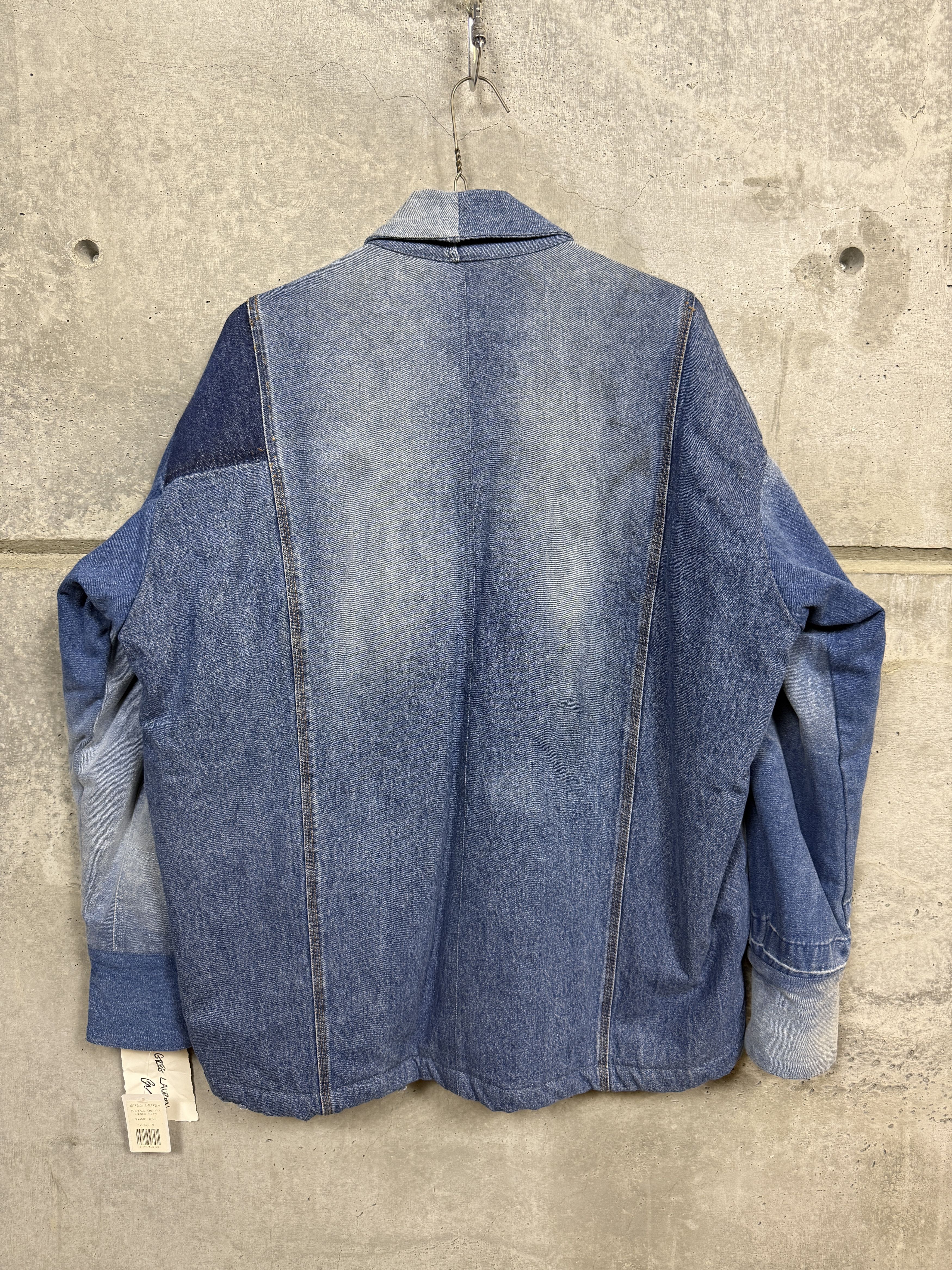Greg Lauren $1800 Greg Lauren Overall Sherpa Lined Boxy Denim Jacket Size US XL / EU 56 / 4 - 2 Thumbnail