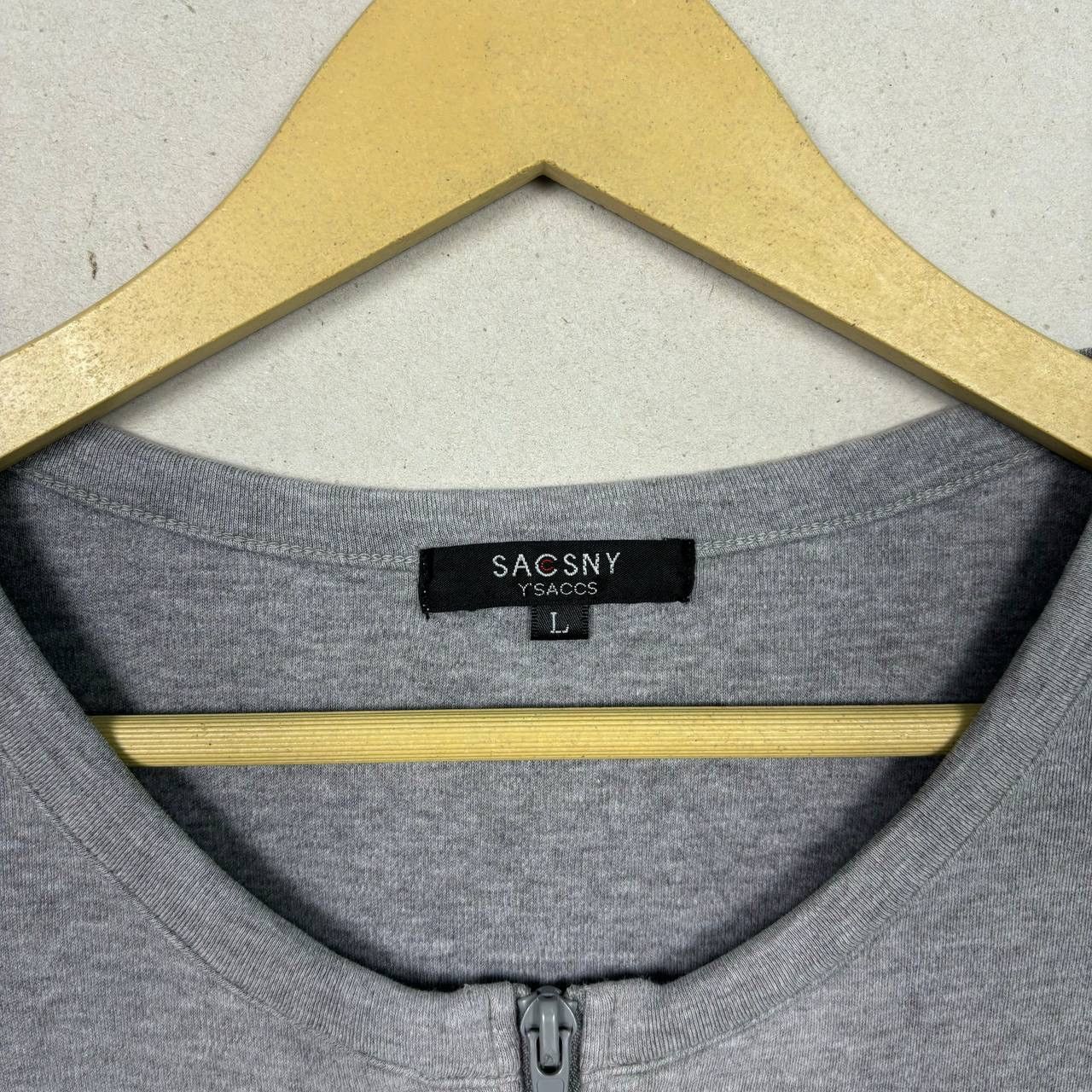 Yohji Yamamoto SACSNY Y'SACCS Gray Full Zip Crop Light Jacket Japanese Size L / US 10 / IT 46 - 4 Thumbnail