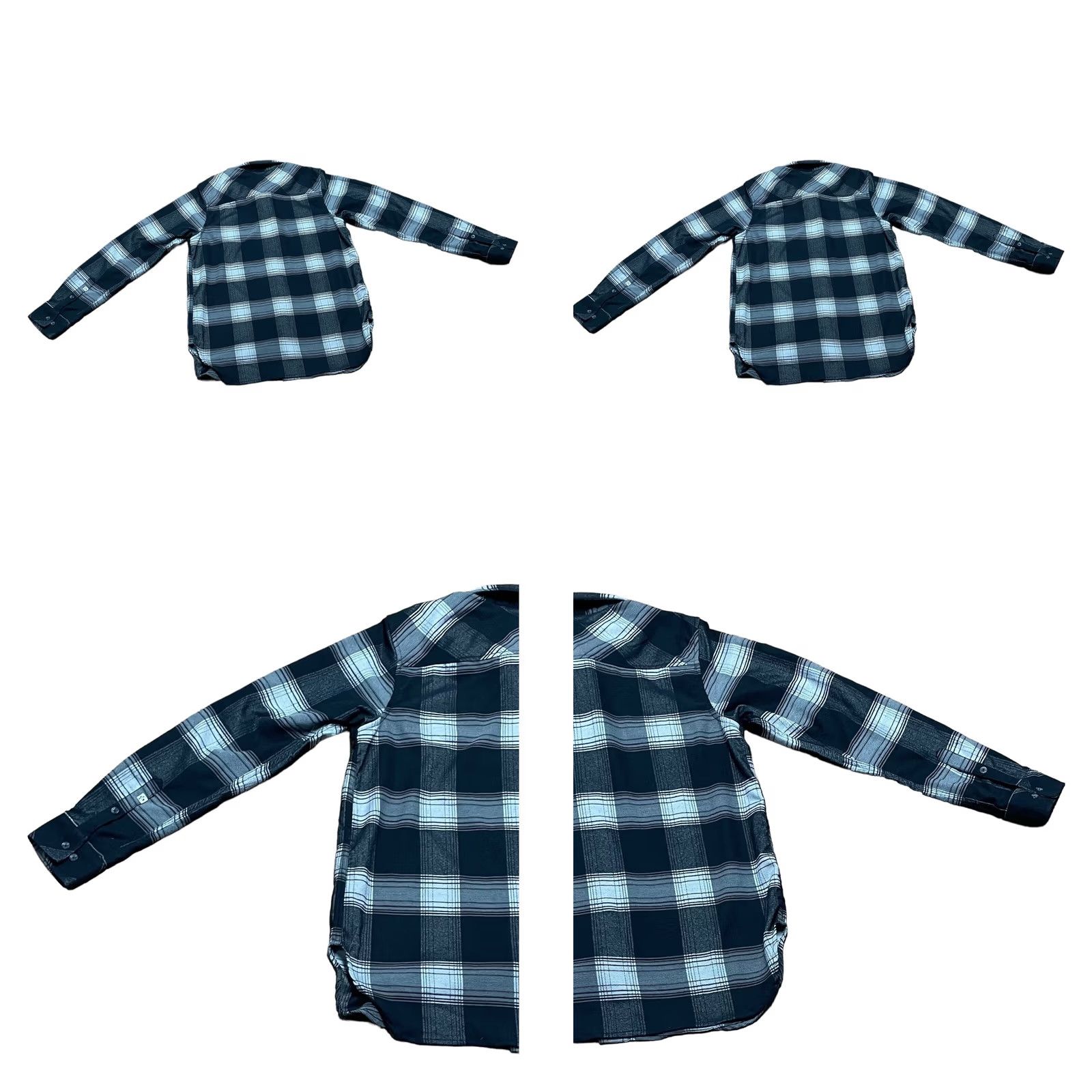 KAVU KAVU Button-Down Flannel Shirt Plaid Long Sleeve Black & White Multicolor Men Medium Regular Size M Casual Workwear Winter Spring Fall Size US M / EU 48-50 / 2 - 8 Thumbnail