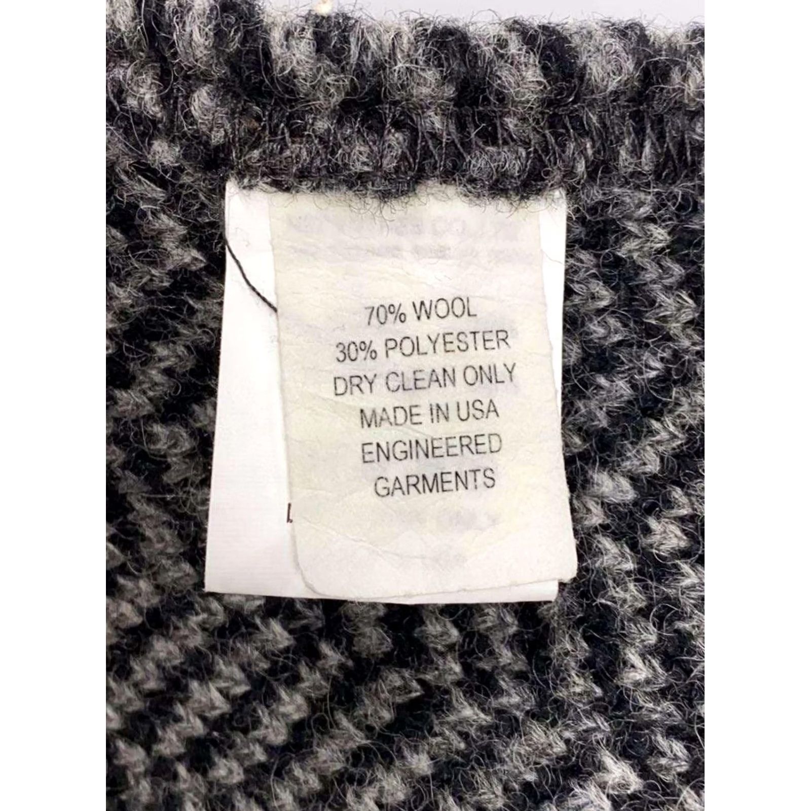 Engineered Garments Engineered Garments Hooded Interliner Wool Gray Herringbone Casual USED Mens Vest S Gray Size ONE SIZE - 4 Thumbnail