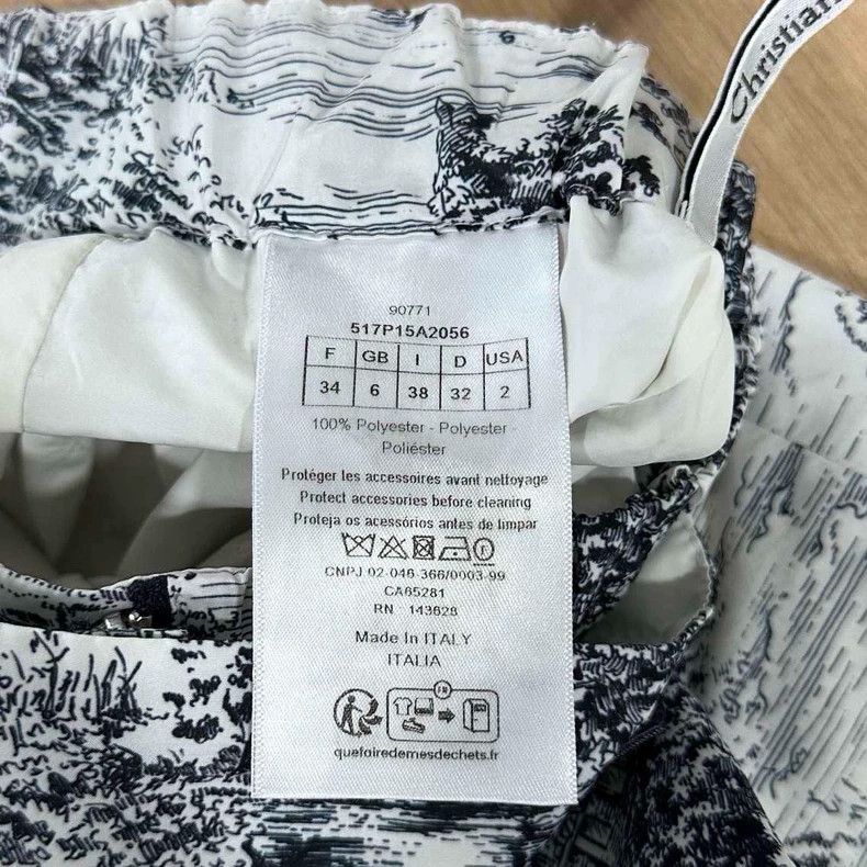 Dior Dior Architectural Sketch Short Skirt-2505 Size 33" - 6 Thumbnail