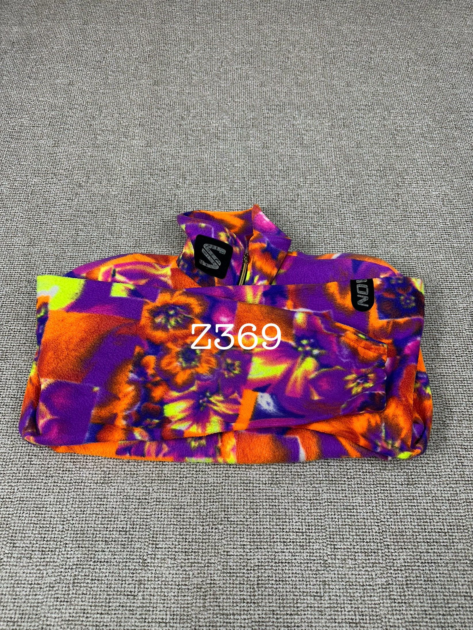 Salomon Vtg Salomon Floral Abstract Fleece Quarter-Zip Jacket Z369 Size US L / EU 52-54 / 3 - 12 Thumbnail
