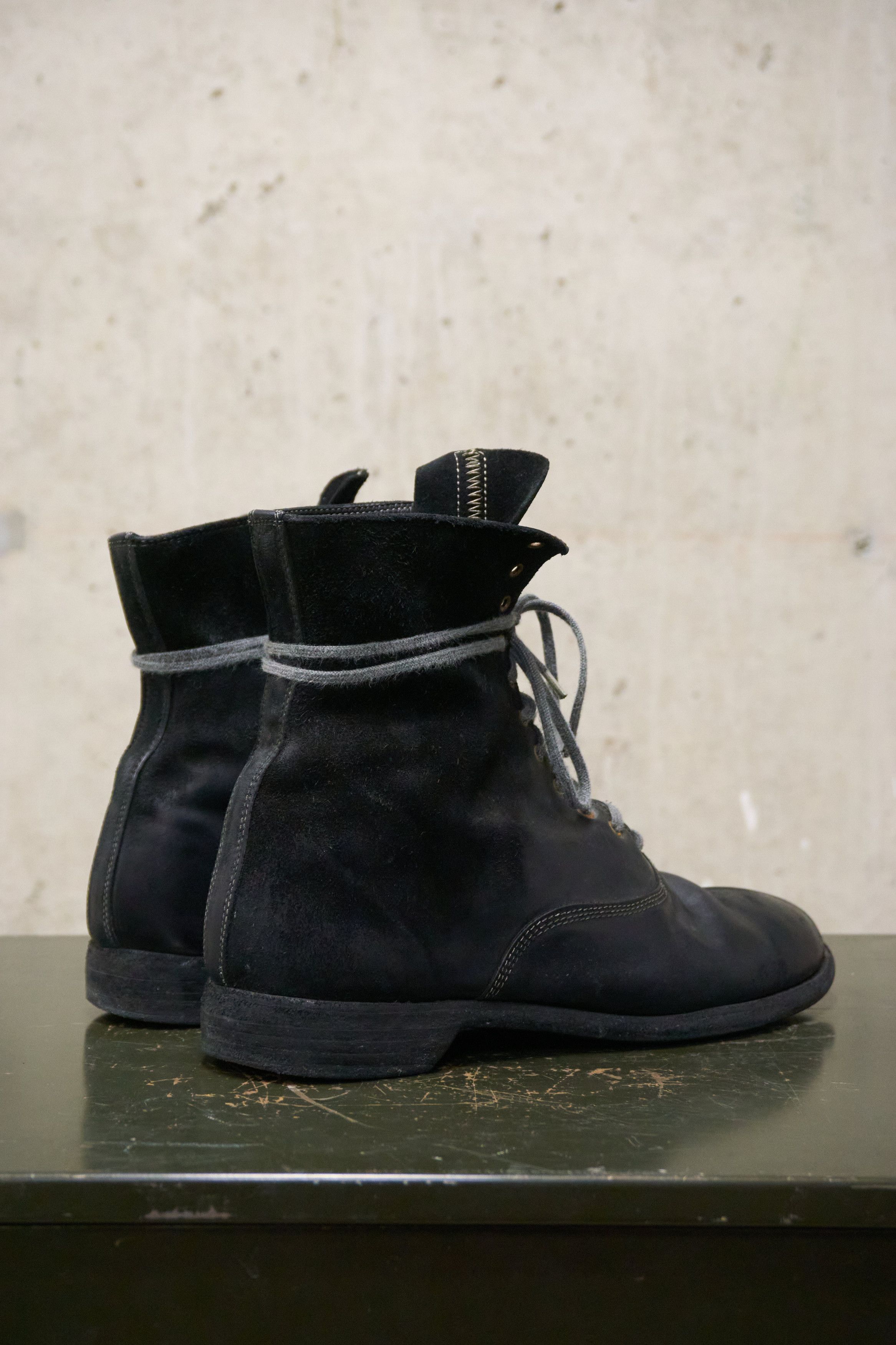 Guidi Guidi Black Reverse Horse Leather Ankle Boots Size US 8 / EU 41 - 5 Thumbnail