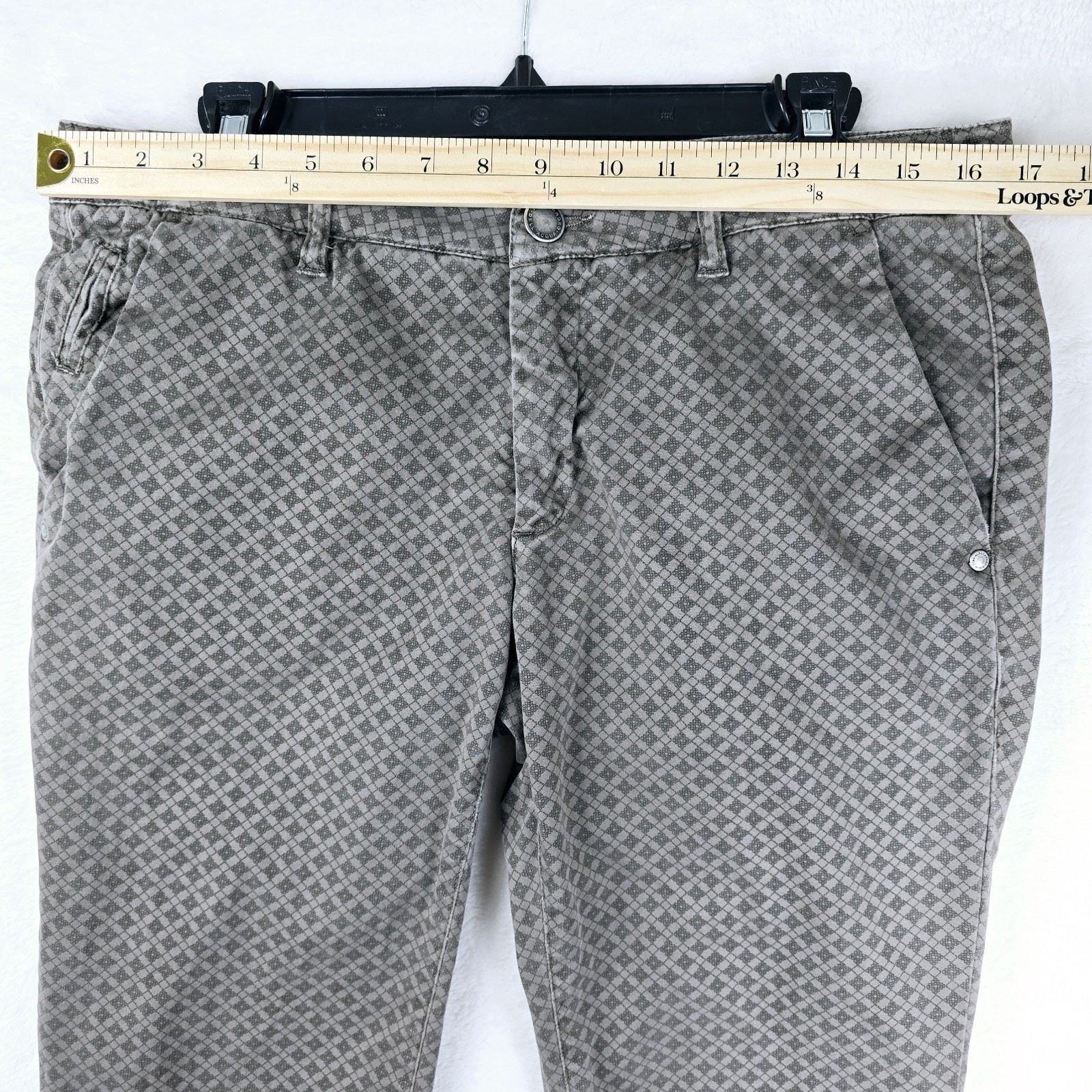 Other Alessandro Dell'Acqua Brown Geometric AOP Pants Sz 34 34x29 Size 34" / US 12 / IT 48 - 13 Thumbnail