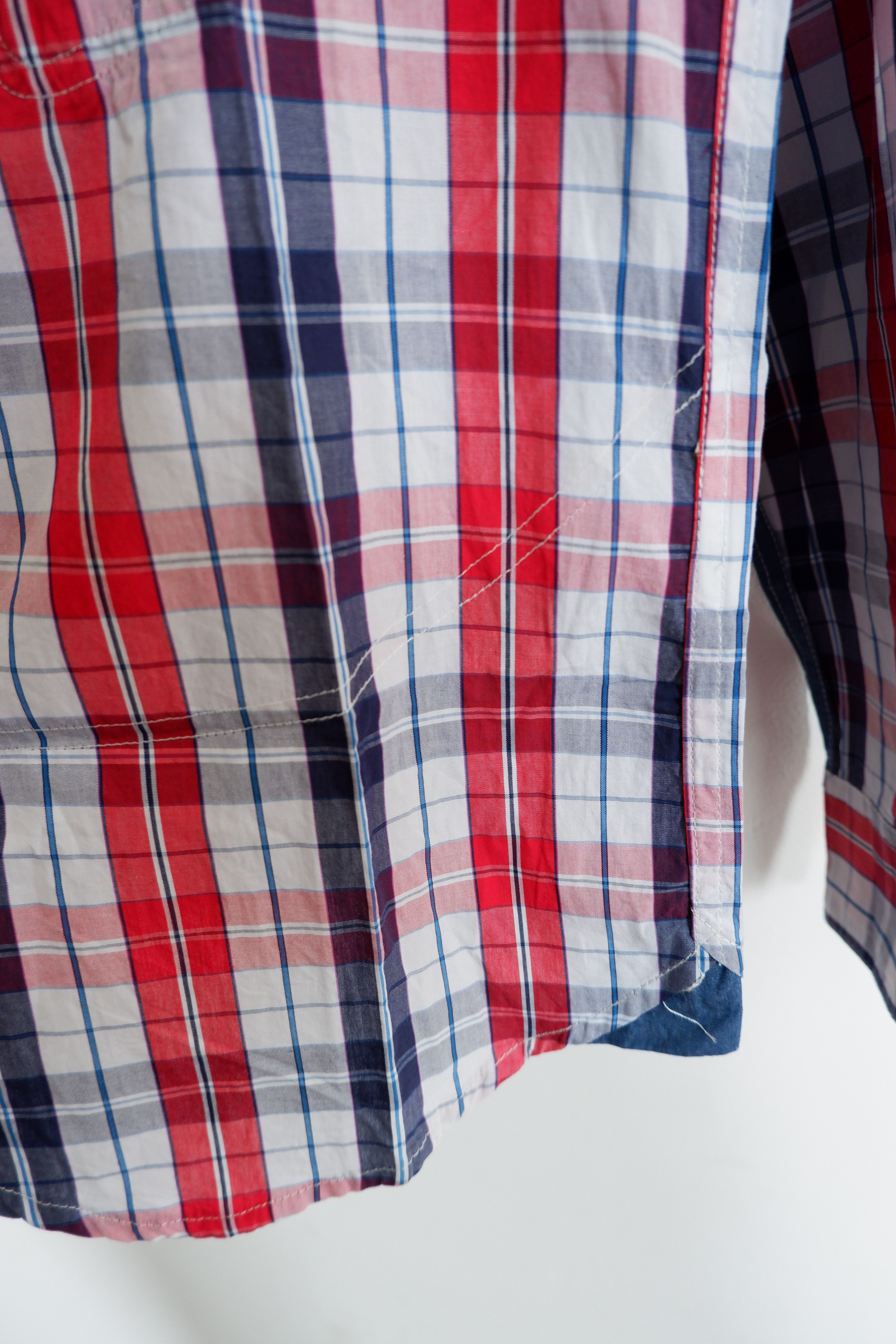 Comme des Garcons Homme Plus 2005 Junya Watanabe CDG Plaid Contrast Stitch Shirts Size US L / EU 52-54 / 3 - 4 Thumbnail