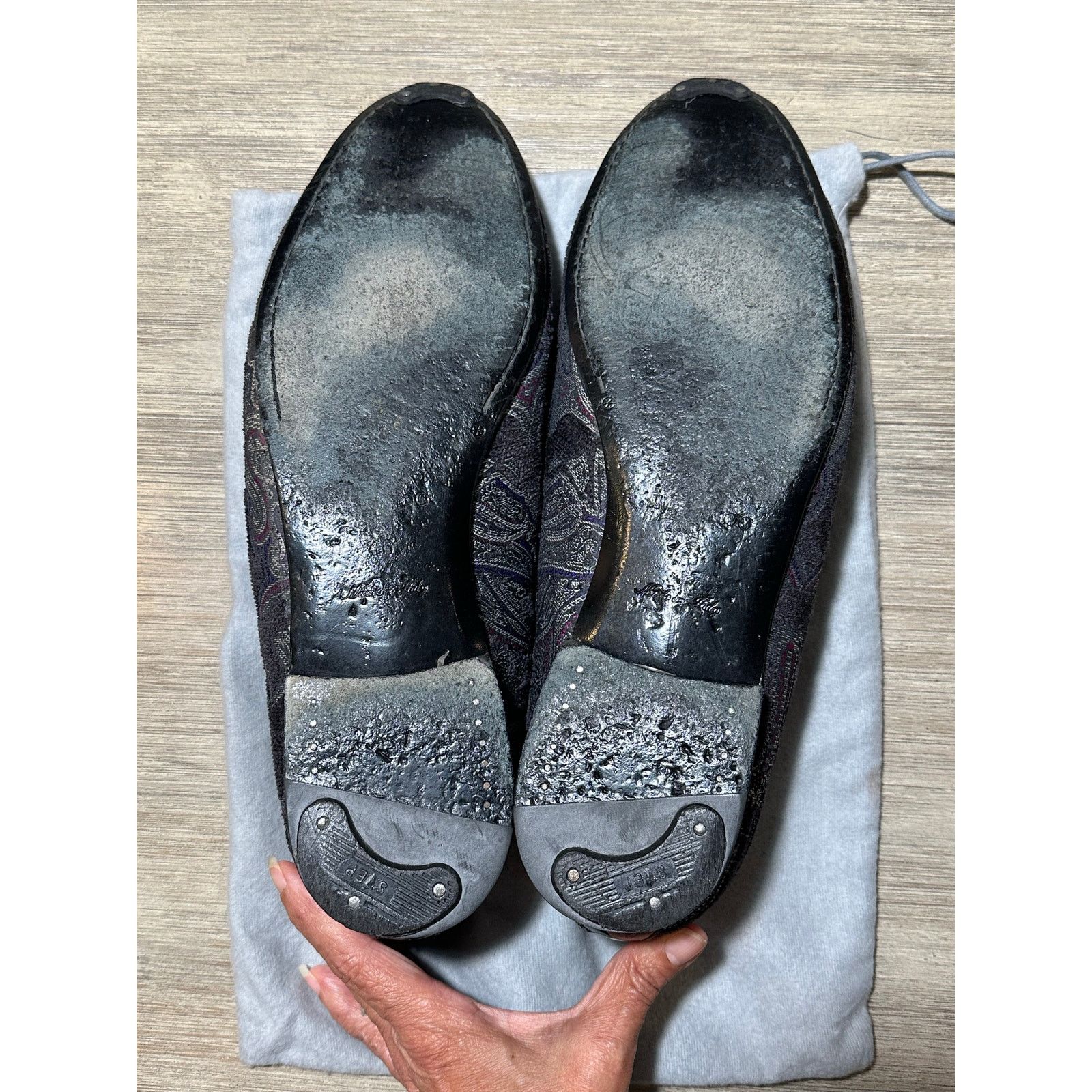 Jimmy Choo Sloane Brocade paisley slip on loafers size 46 display picture 3