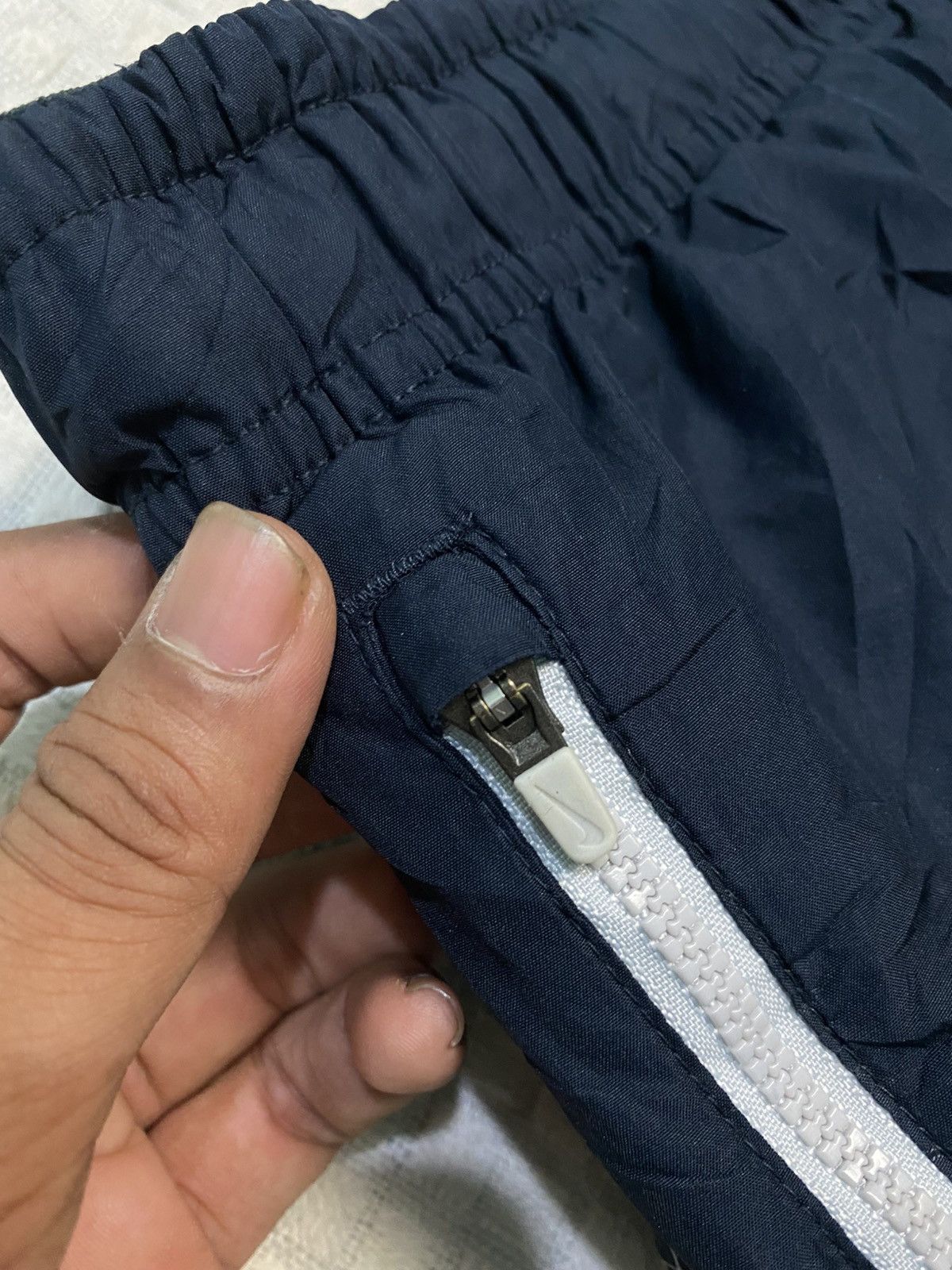 Carhartt Wip × Nike 💥 VINTAGE NIKE BAGGY NYLON 90S WIDE LEG TRACK PANTS Y2K Size US 30 / EU 46 - 5 Thumbnail