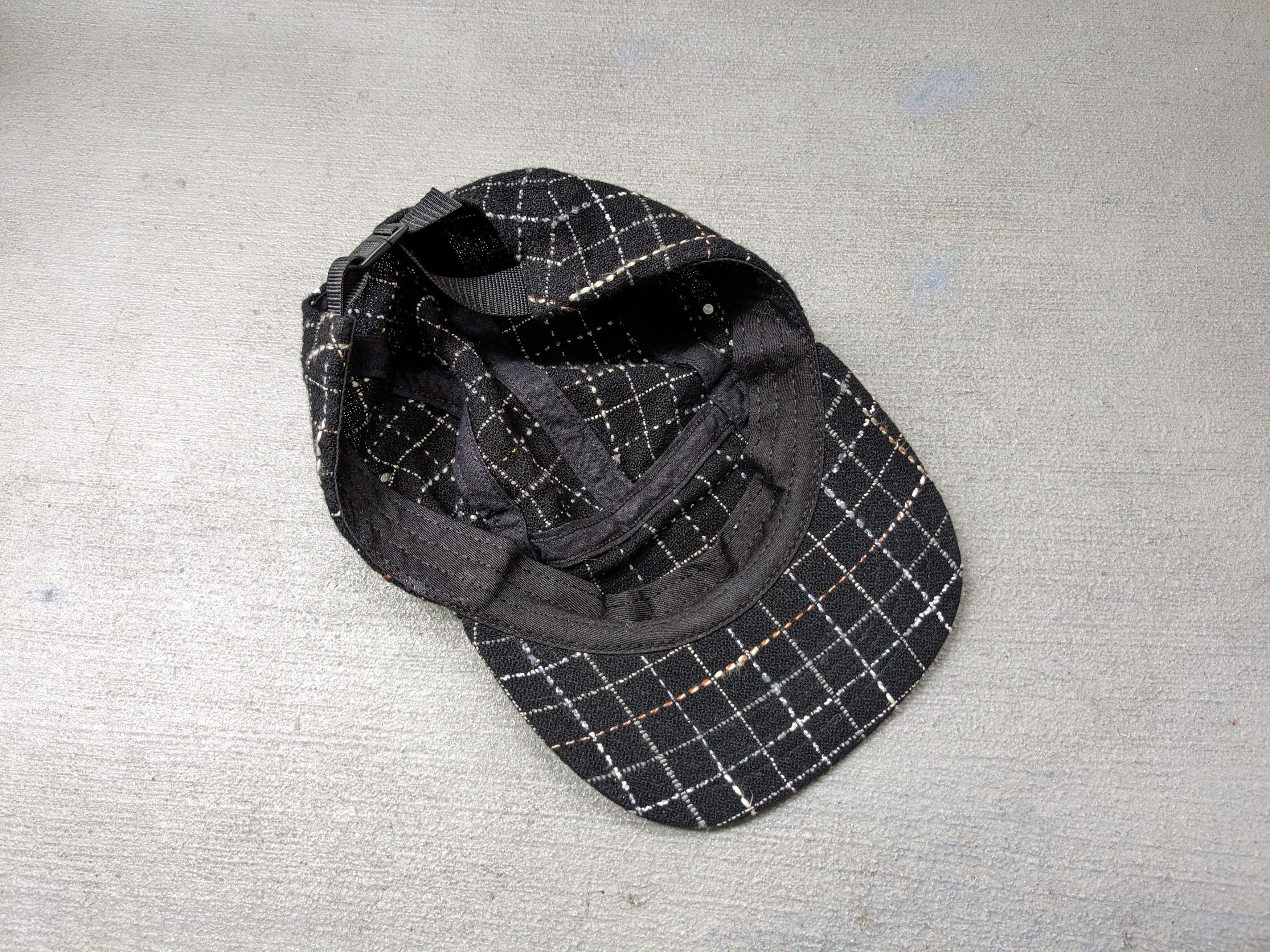 Supreme Supreme Boucle Camp Cap Black White Grid FW18 BOGO Size ONE SIZE - 7 Thumbnail