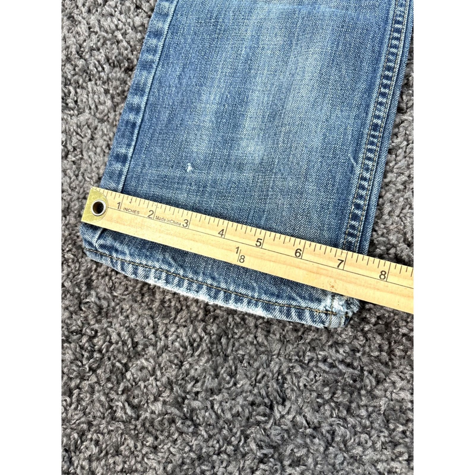 American Eagle Outfitters VINTAGE American Eagle Jeans Mens 30x29 Straight Distressed Light Wash Whiskered Blue Cotton Jeans Mens 30 Regular Inseam 29 in Distressed Zip Mens Size US 30 / EU 46 - 3 Thumbnail