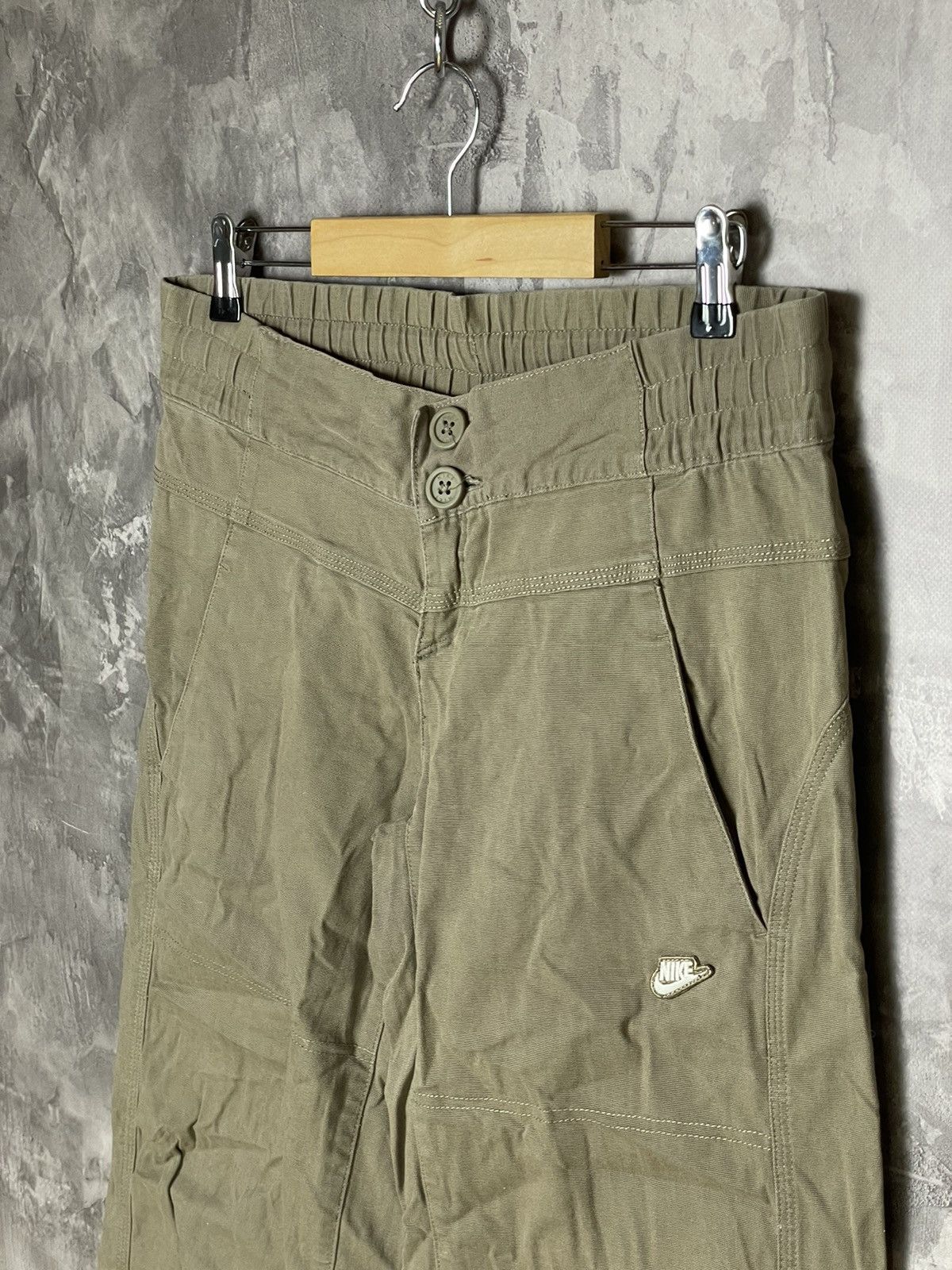 Nike × Vintage Y2k Beige Nike Baggy Retro Trackpants Sweatpants Size XL Size 32" / US 10 / IT 46 - 6 Thumbnail