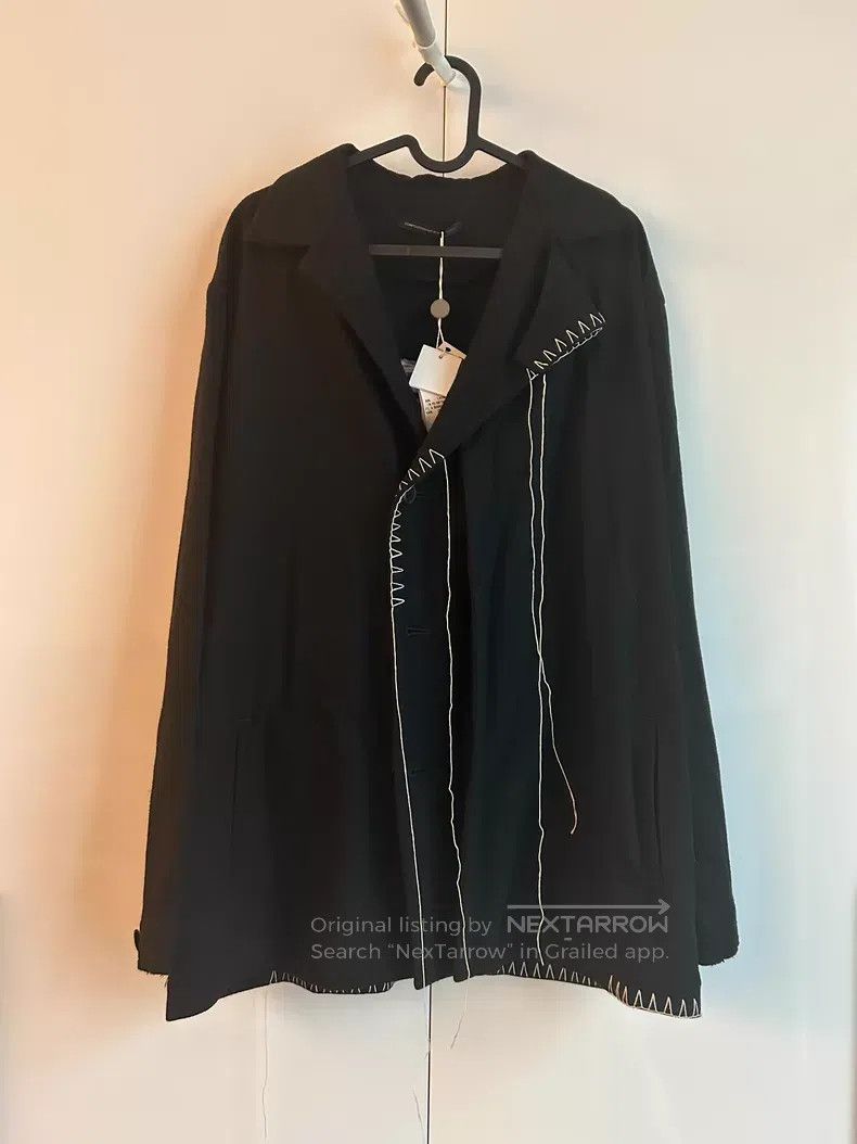 Yohji Yamamoto Yohji Yamamoto White stitched jacket Size US S / EU 44-46 / 1 - 1 Thumbnail