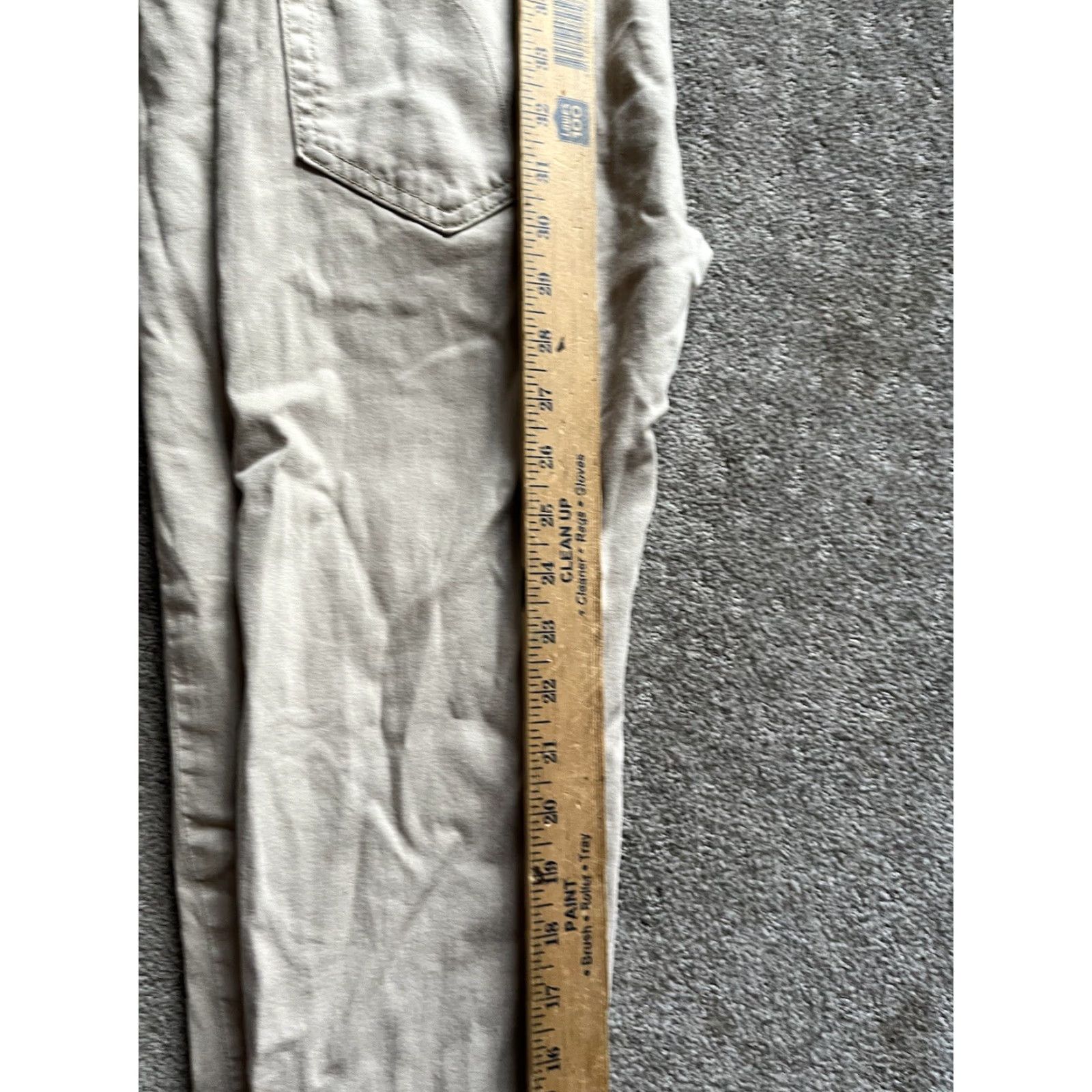 Vintage JOE'S JEANS Men's Slim Fit Straight Leg Jeans 28x30 Beige Cotton Blend Stretch Size US 28 / EU 44 - 7 Thumbnail