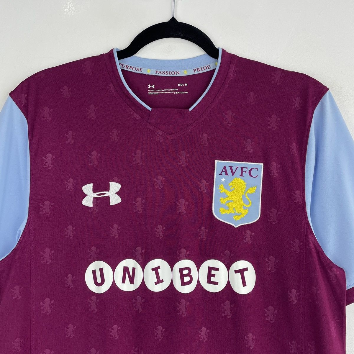 Under Armour Aston Villa Home Jersey Under Armour Shirt 2017/2018 Size US M / EU 48-50 / 2 - 2 Thumbnail