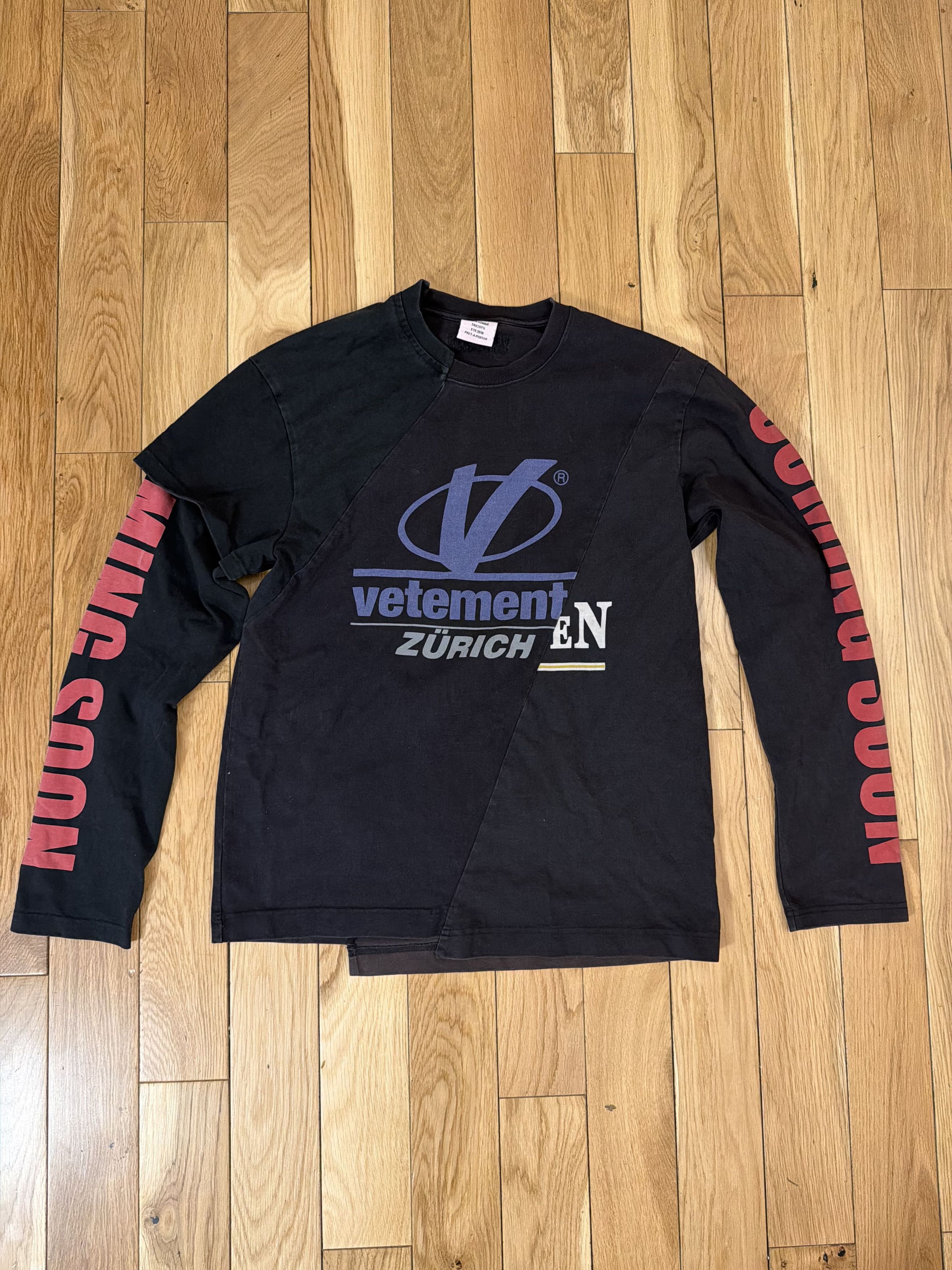 Vetements VETEMENTS ZURICH CUT UP LONG SLEEVE | Grailed