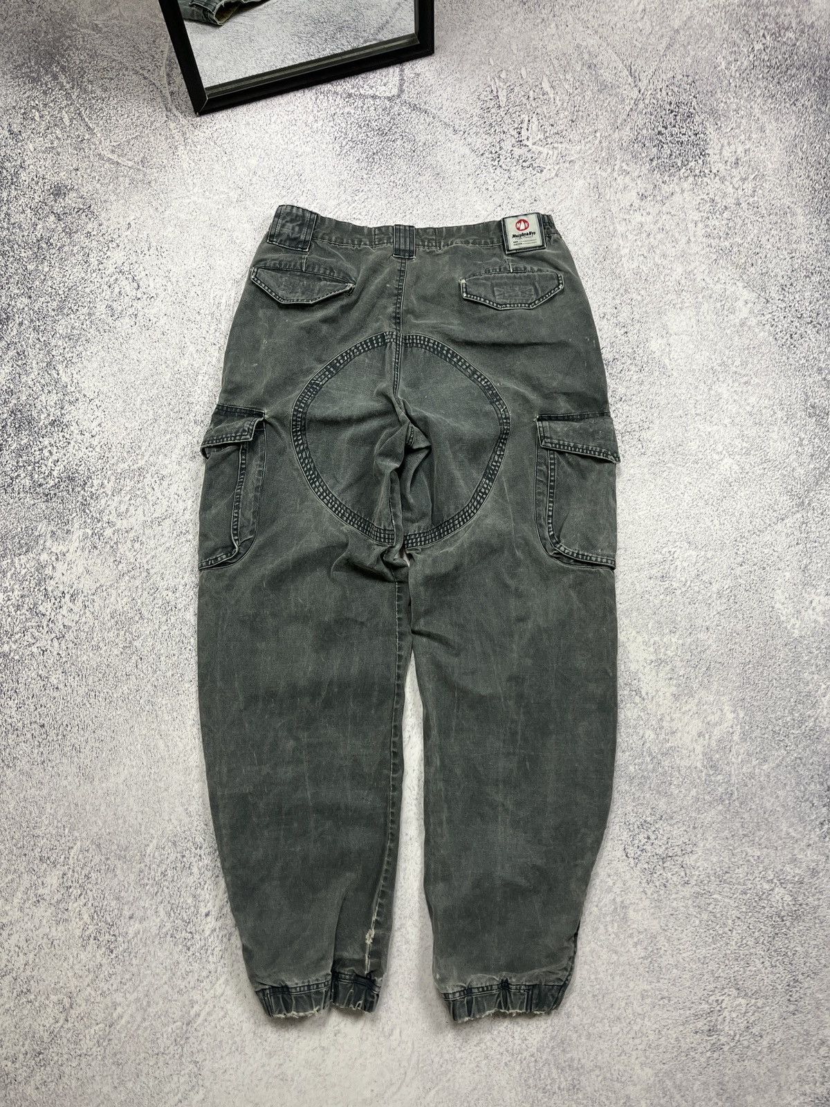 Japanese Brand × Vintage Murphy & Nye Distressed Work Cargo Baggy Pants Avant Garde Size US 36 / EU 52 - 18 Thumbnail