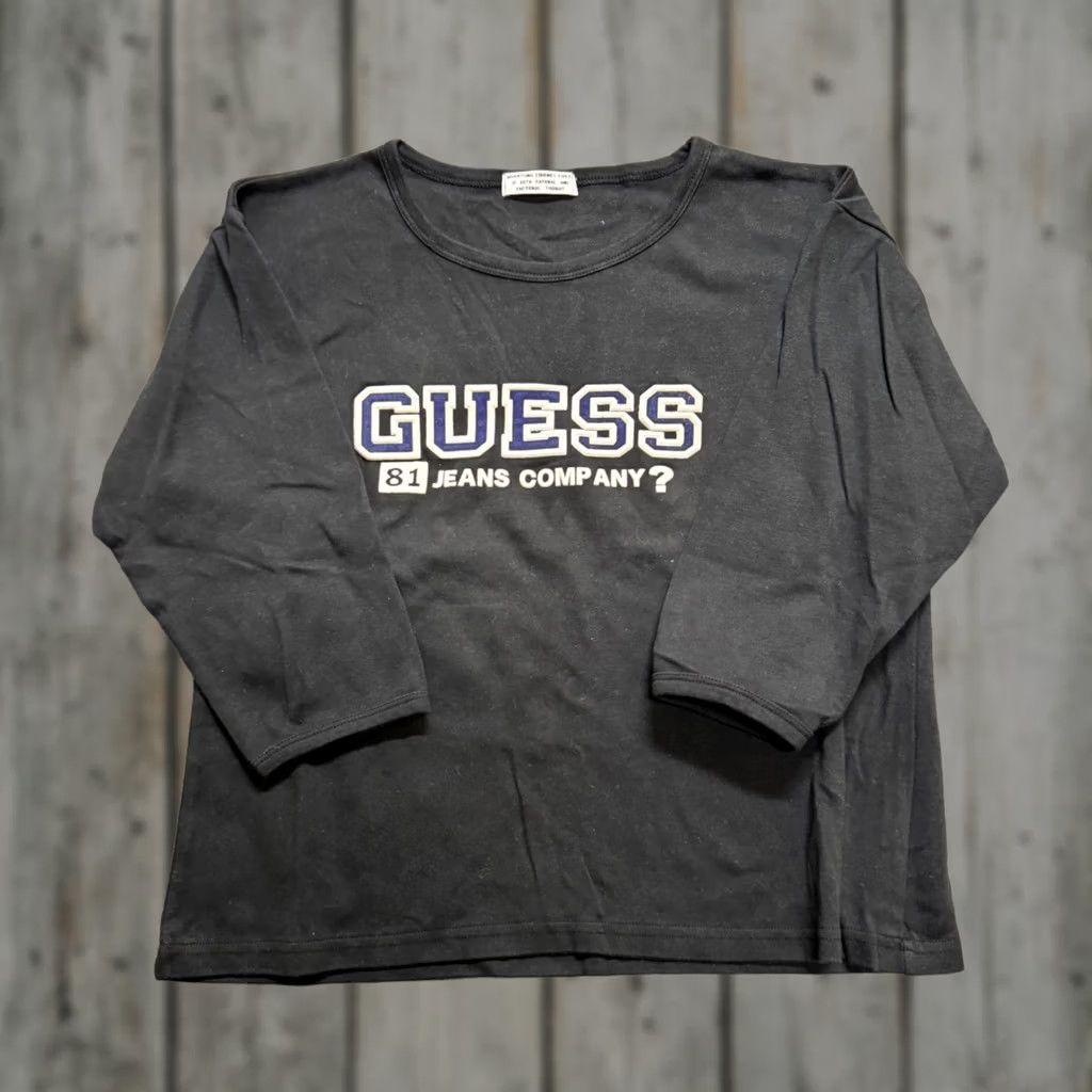 Guess VTG Guess Jeans Company Long-sleeve Shirt Women's M Black Embroidered Y2K Mens/ Womens Size M / US 6-8 / IT 42-44 - 1 Thumbnail