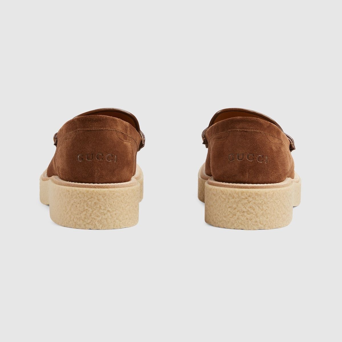 Gucci o1s1wg110425 Men's Loafers With Interlocking G in Brown Size US 7.5 / EU 40-41 - 4 Thumbnail