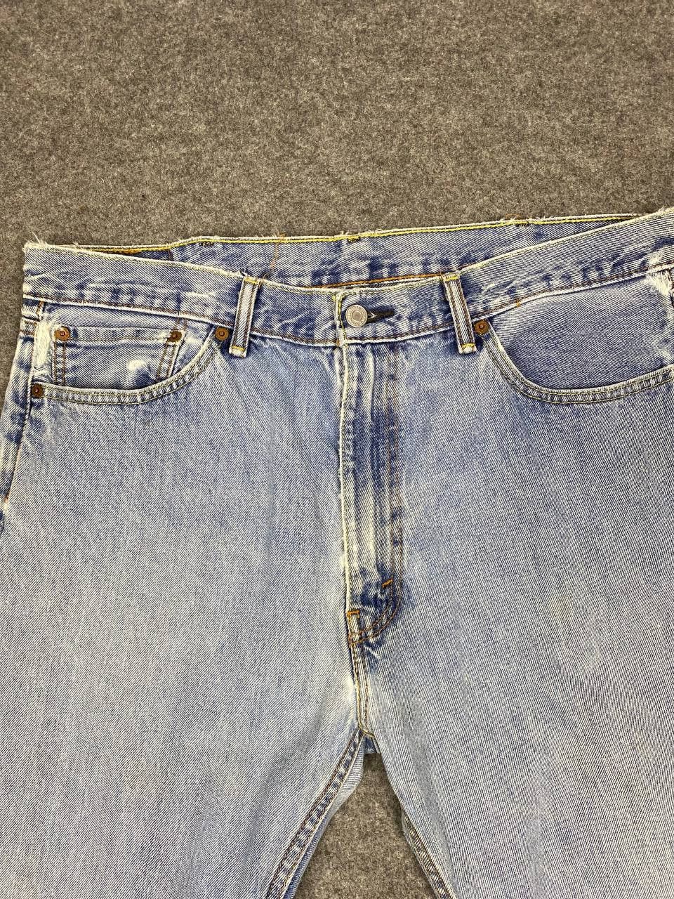 levis 505 lightwash distressed denim nice design