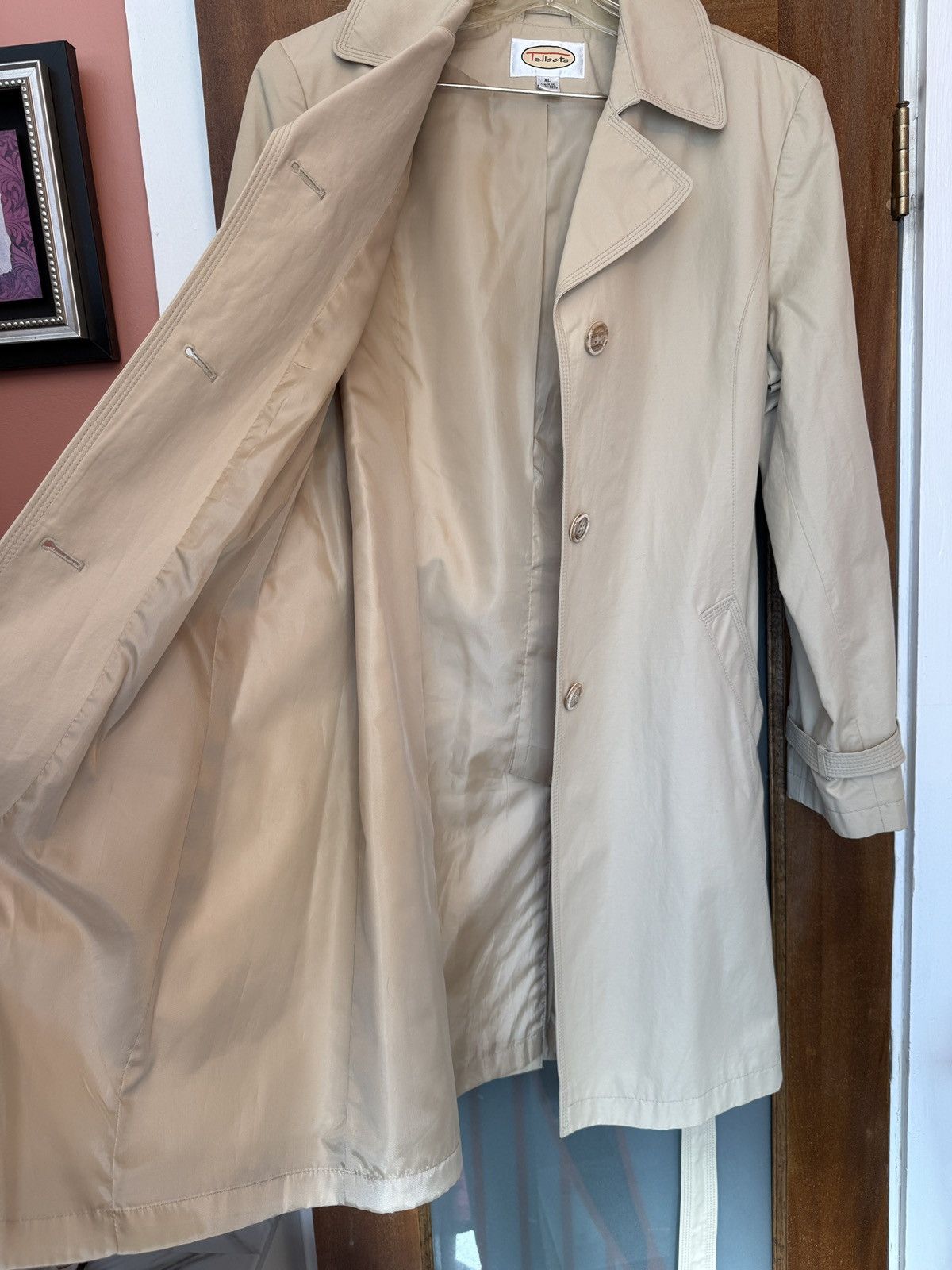 Talbots Talbots Women’s Beige Belted Button Up Classic Trench Coat Size XL / US 12-14 / IT 48-50 - 10 Thumbnail