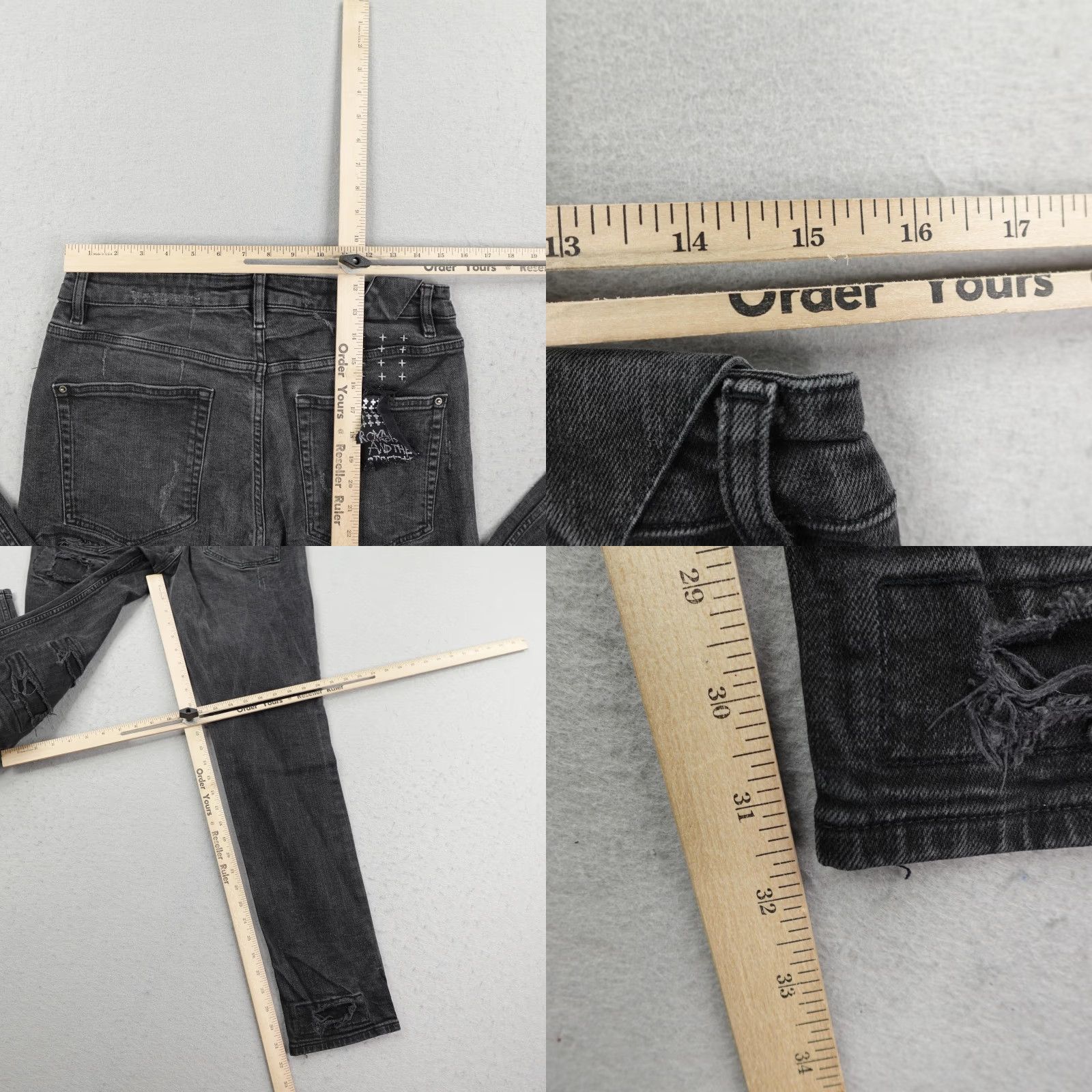 Ksubi Ksubi Jeans Slim Fit Distressed Black Denim 32x32 Flex Pants Mens Size US 32 / EU 48 - 8 Thumbnail